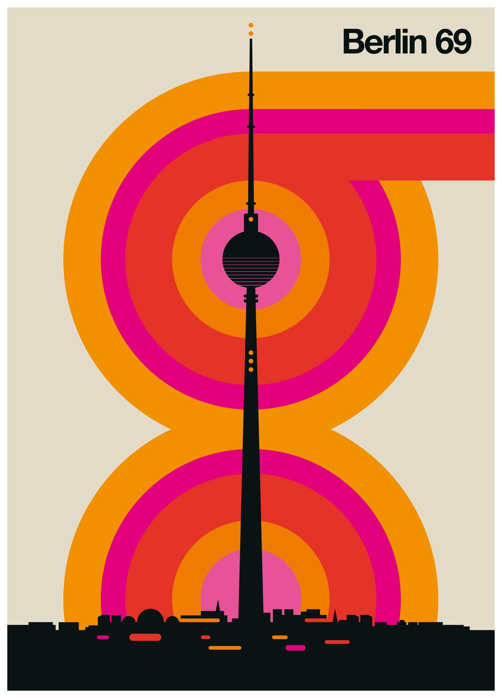 Prints - Berlin 69 Print (50x70 cm) - Maps and cities posters