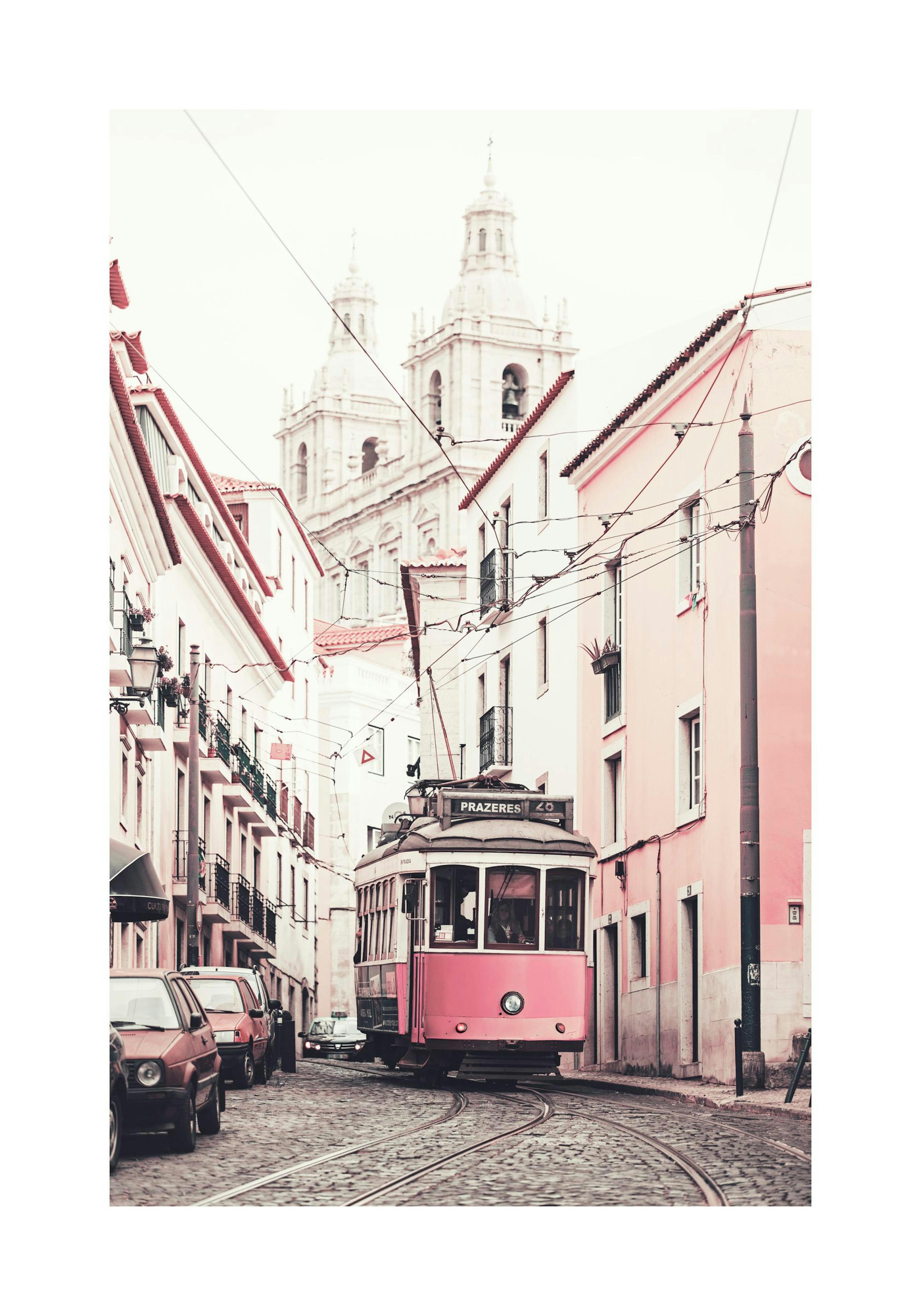 Pink Tram Print