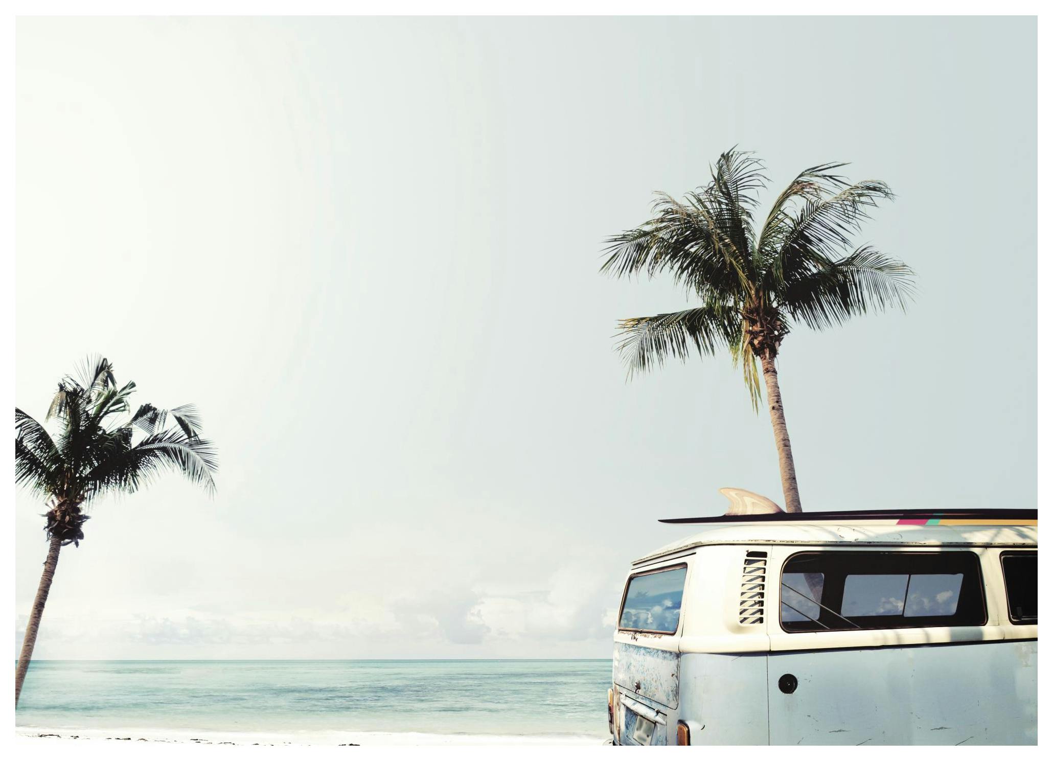 Surfers Van Blue Plakat (50x70 cm)-Plakaty