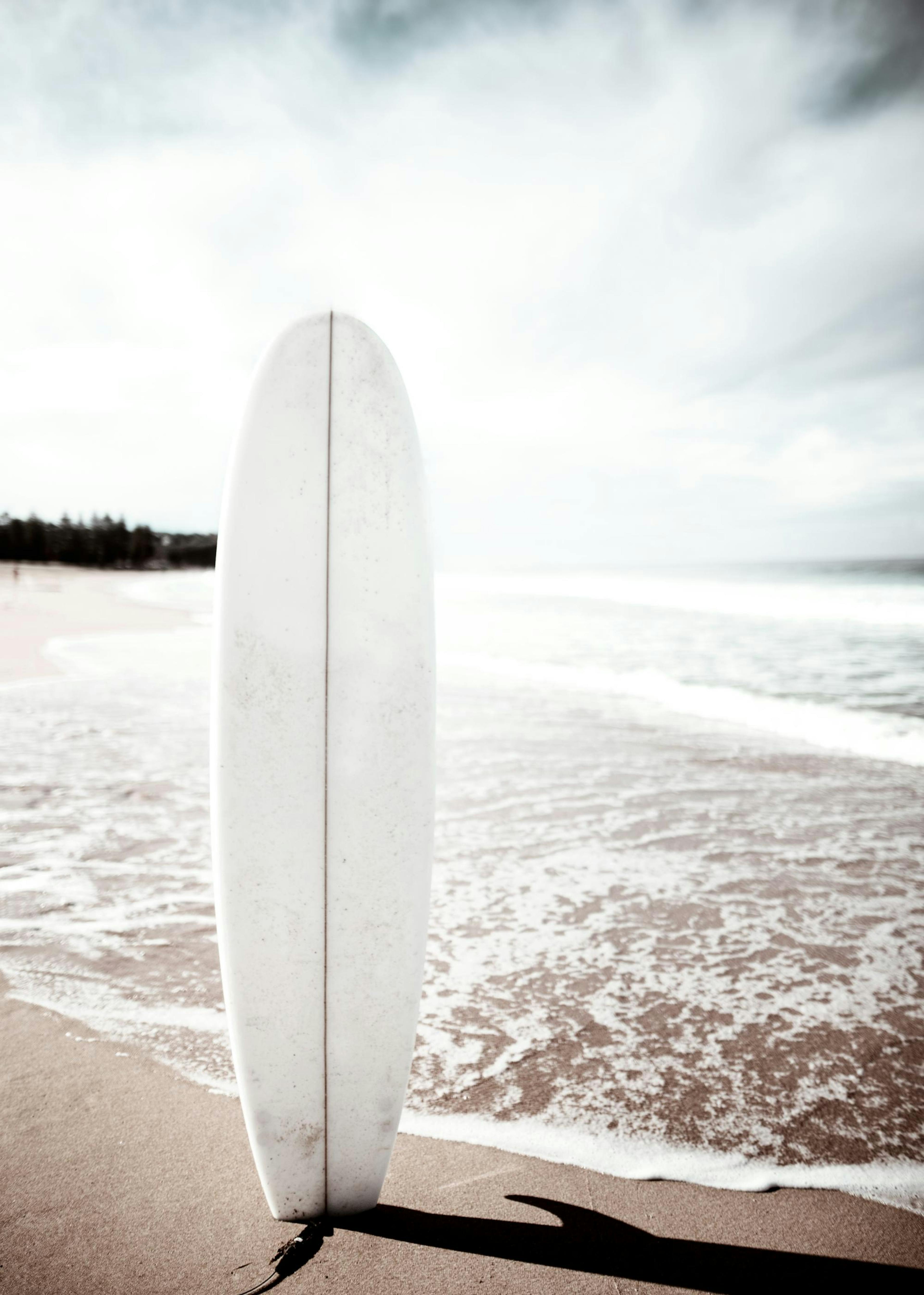 Surfboard on the Beach Poster 0