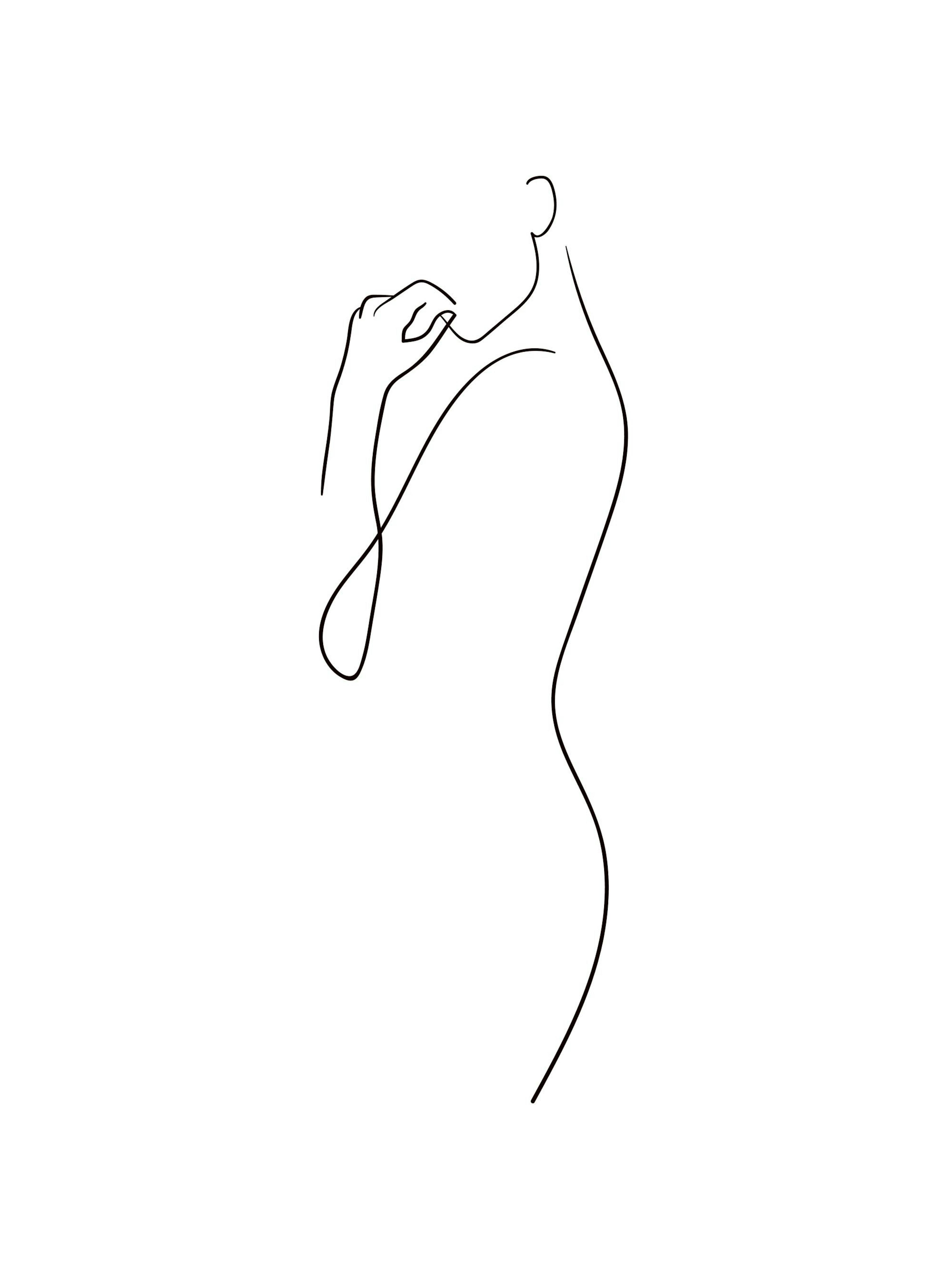 Curve Line Art Affiche 0