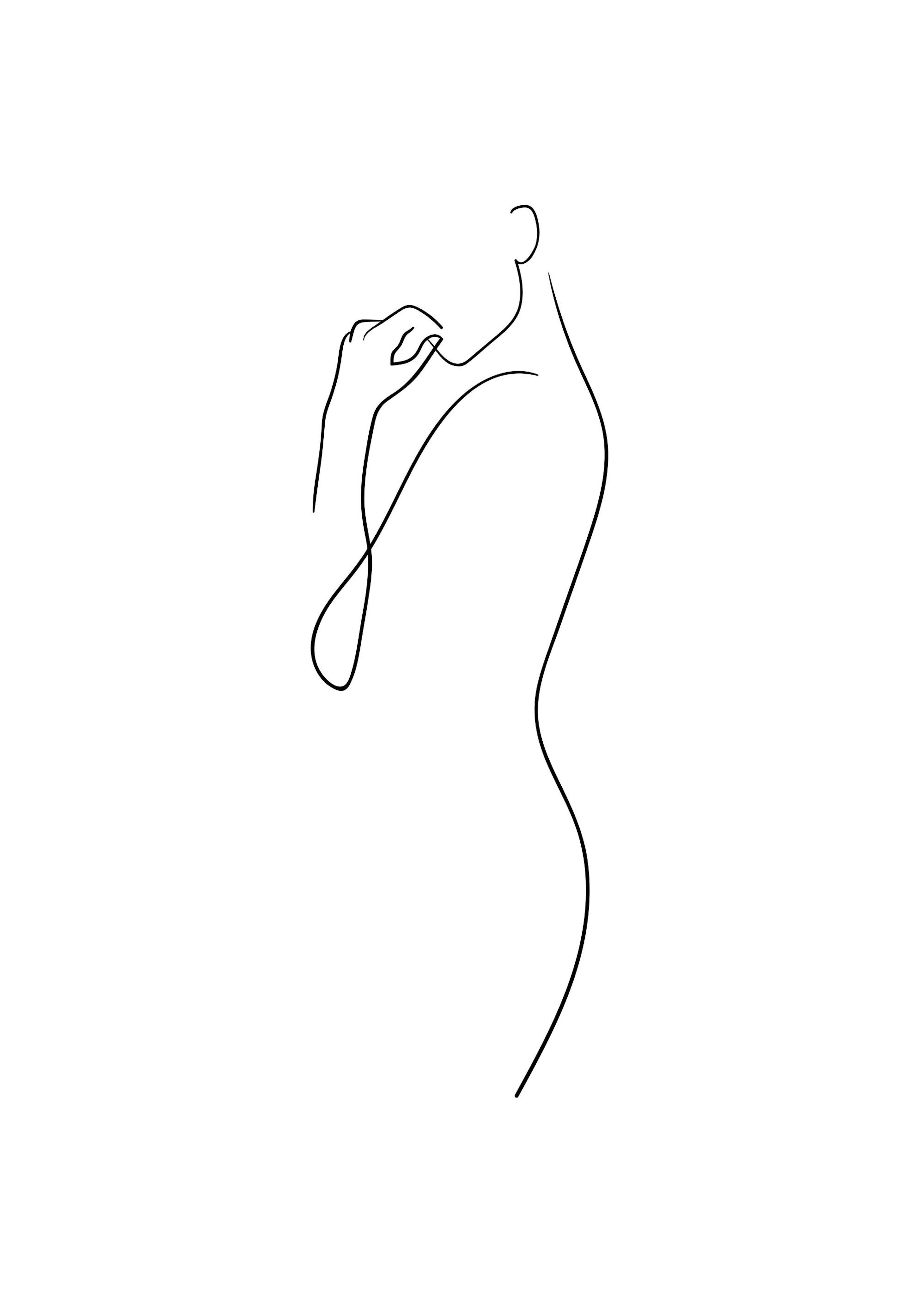 Curve Line Art Poster 0