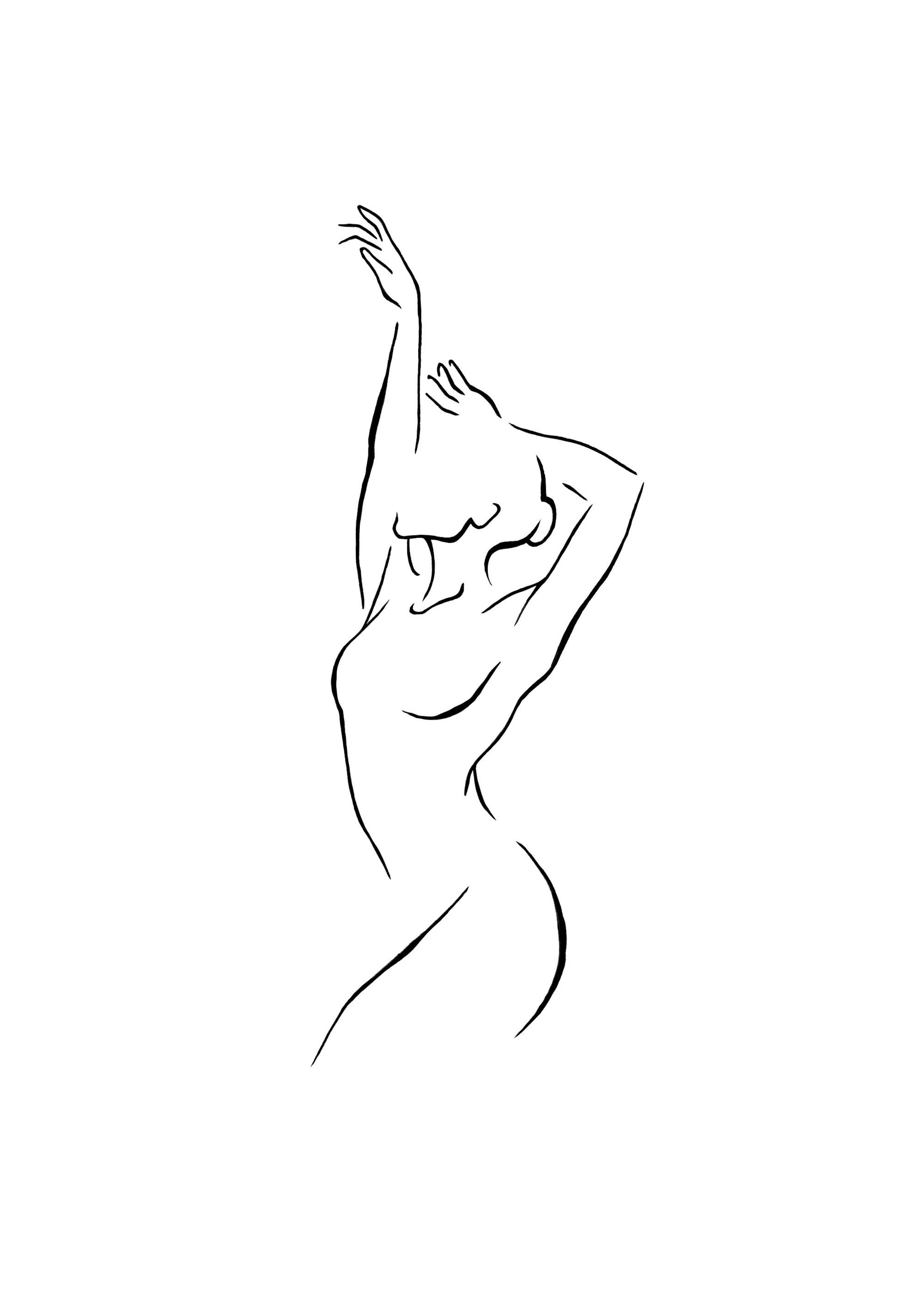 Dancer Line Art 포스터 0