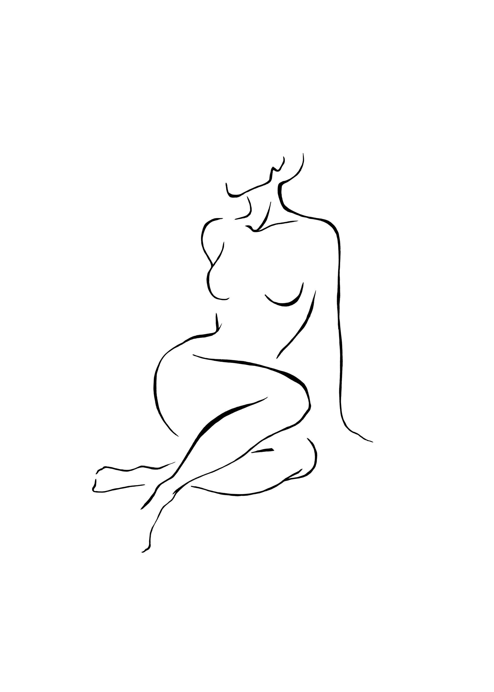 Posing Line Art 포스터 0