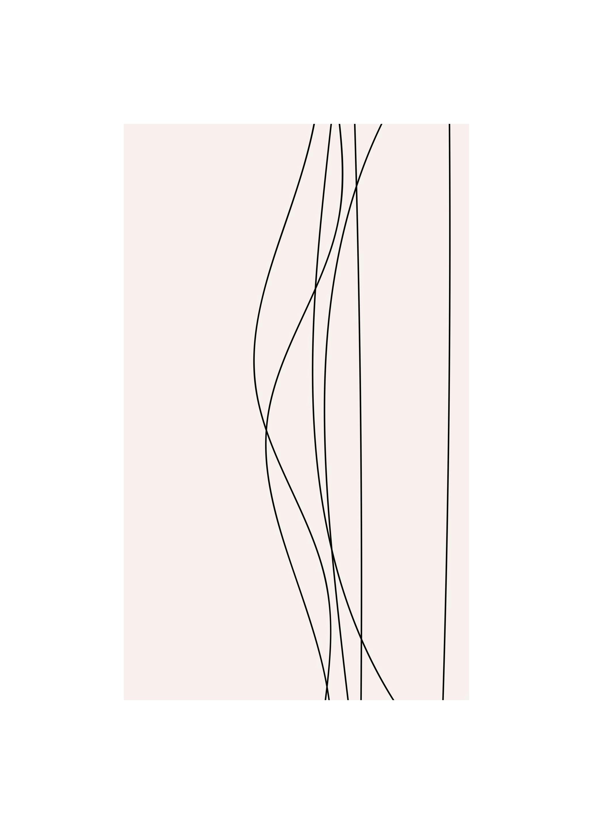 Linee No1 Poster (30x40 cm) - Moderne kunst
