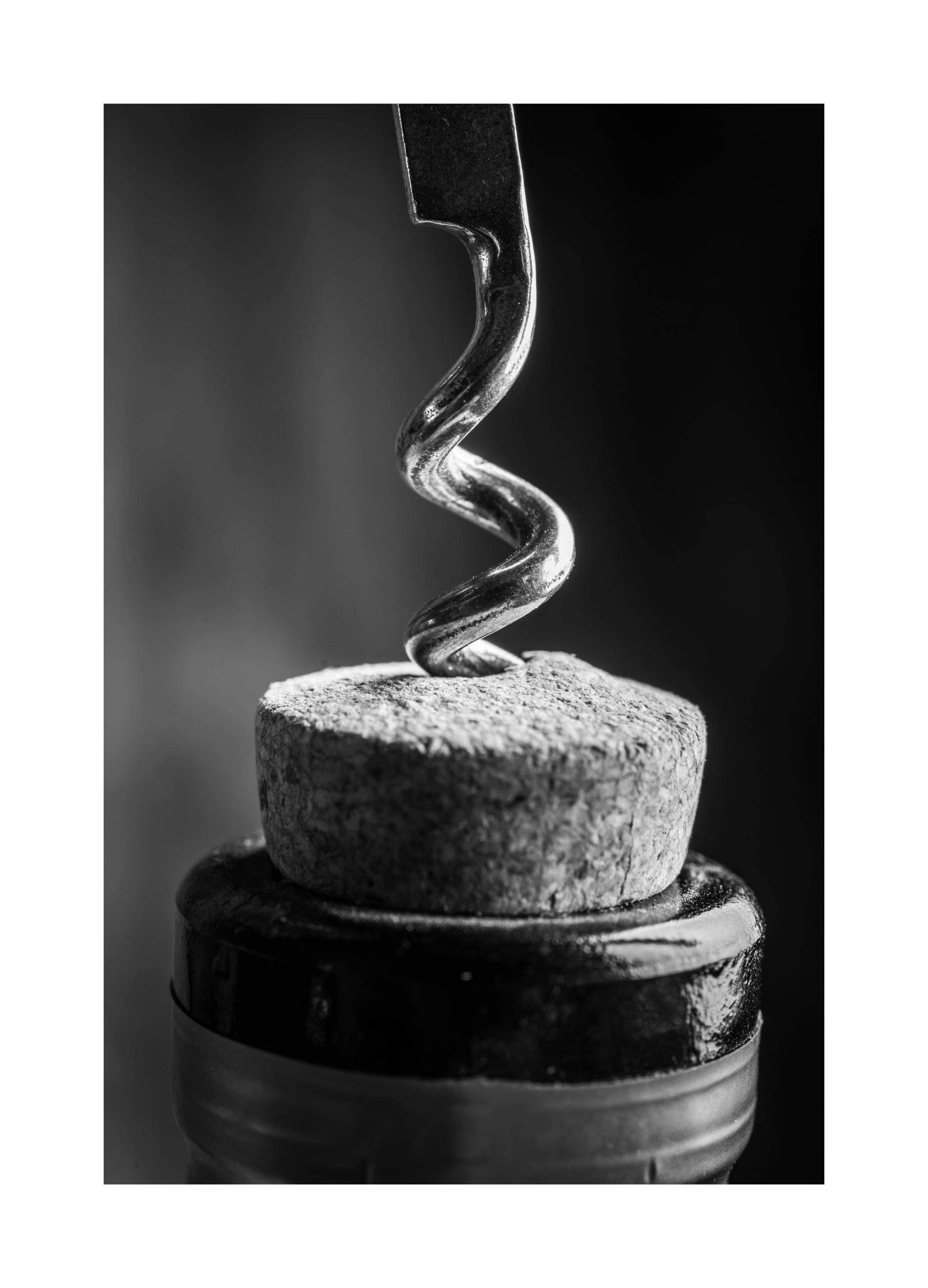 Prints - Corkscrew Print (30x40 cm) - Black & white prints