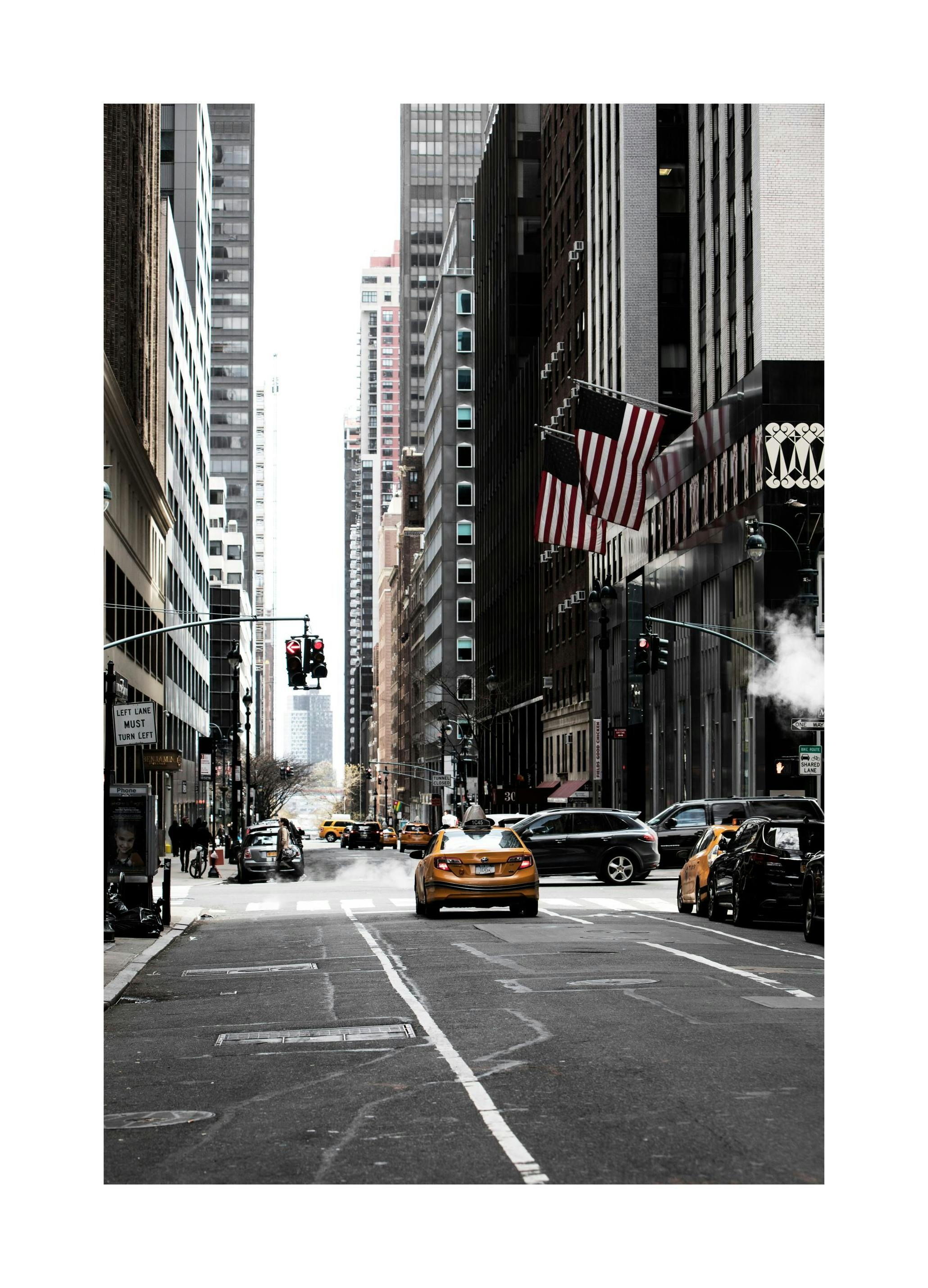 New York Street Affiche (30x40 cm) - Photographies