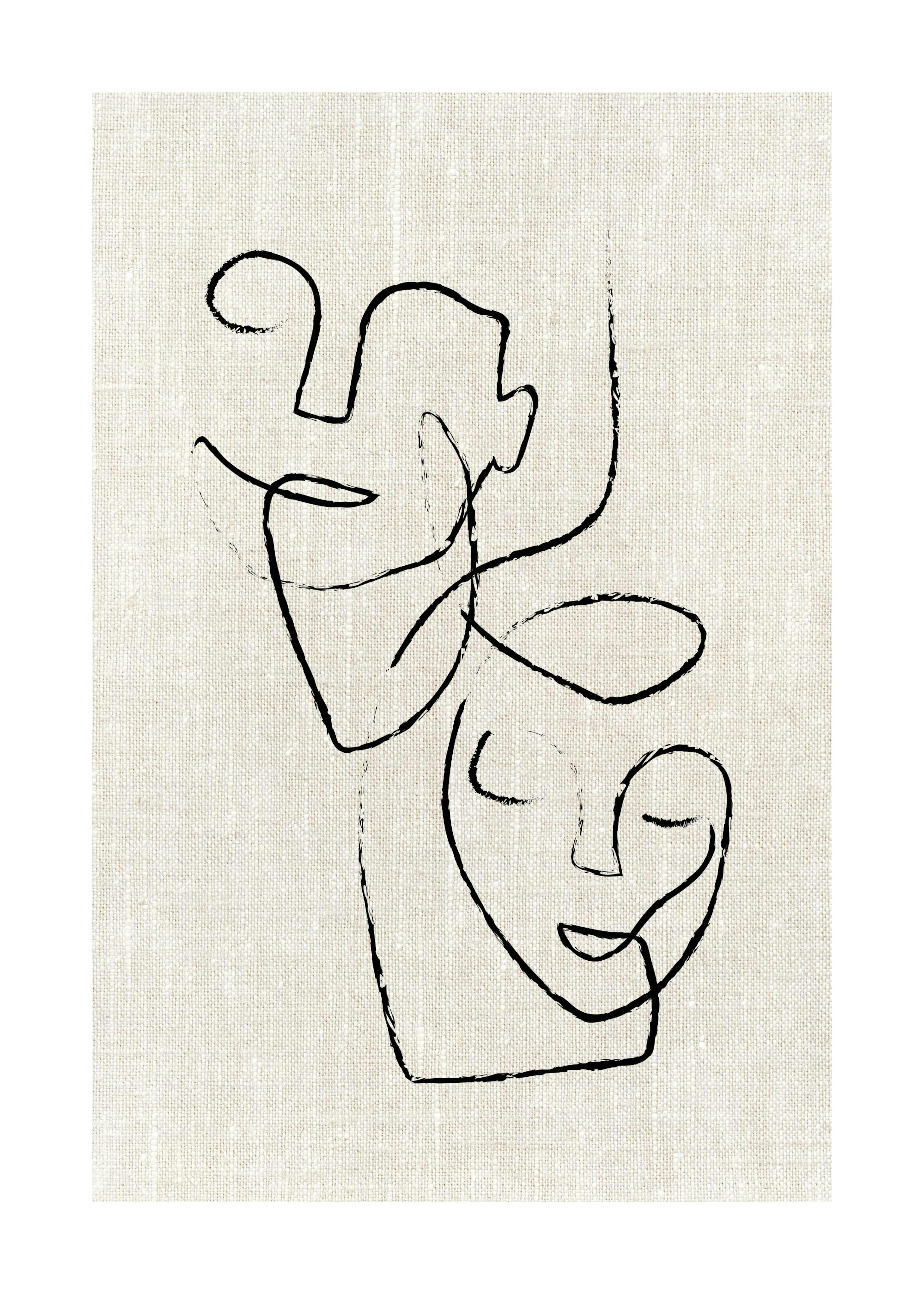 Texture Line Faces Print 0