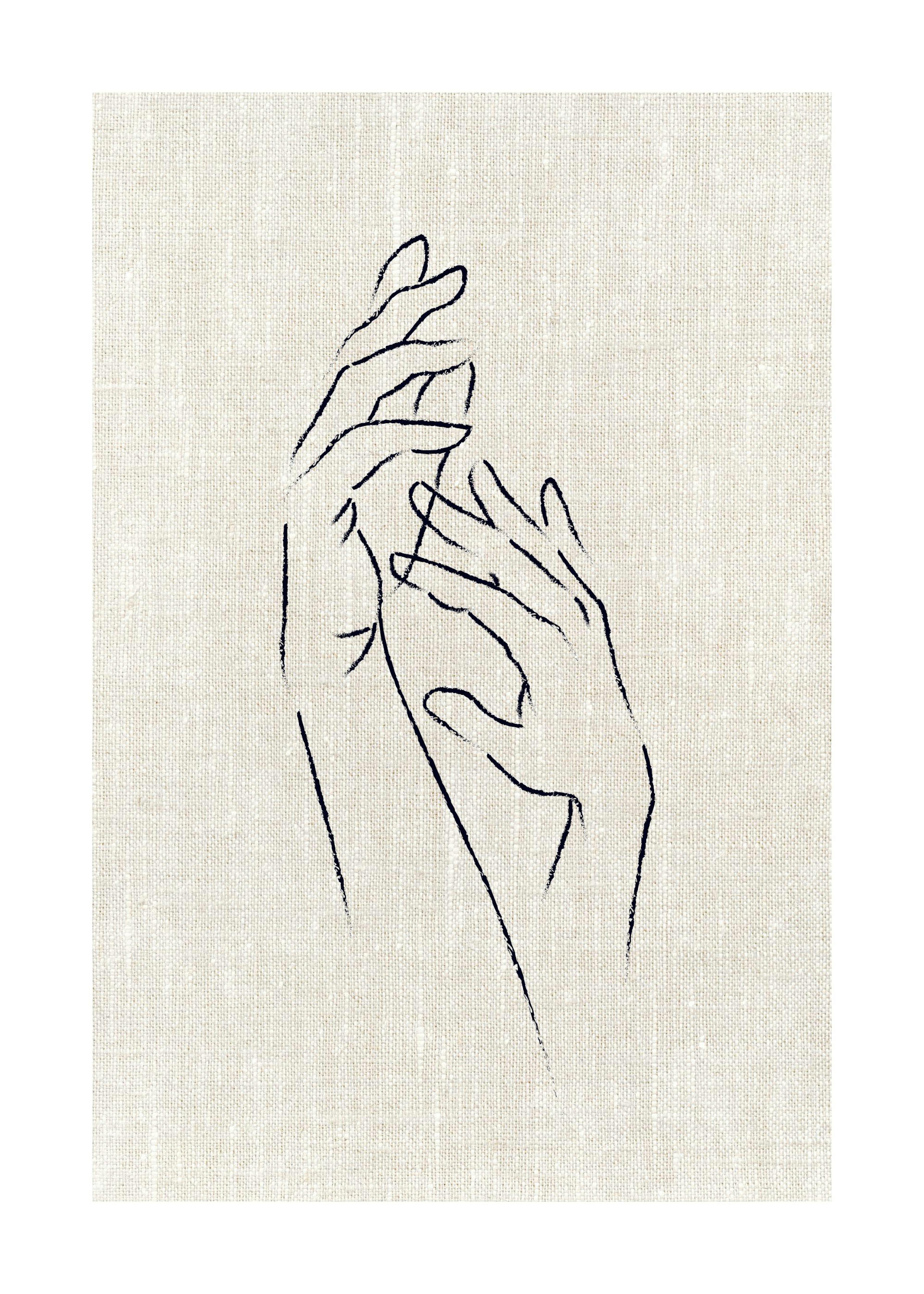 Texture Line Hands Poster 0
