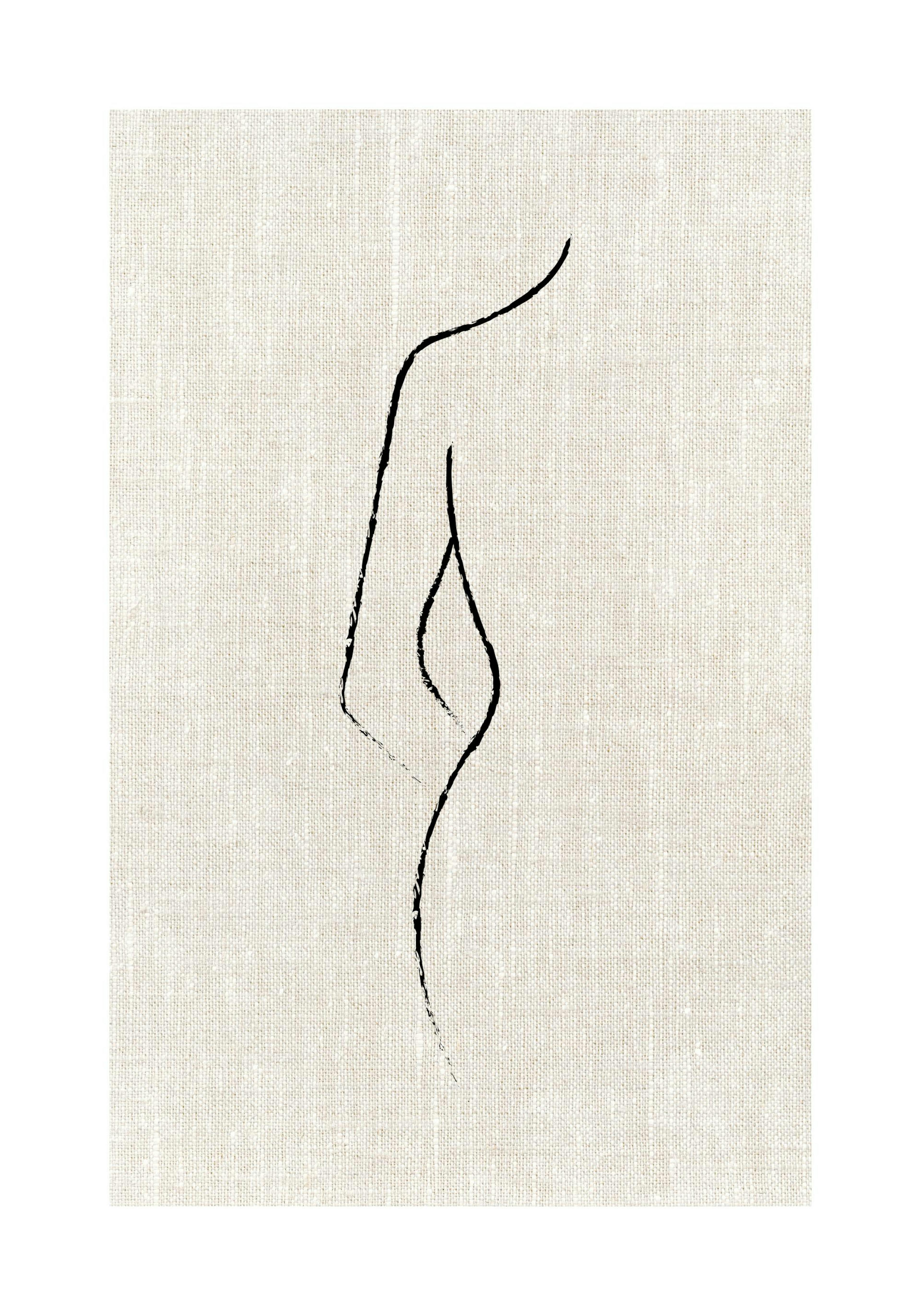 Texture Line Curve Affiche