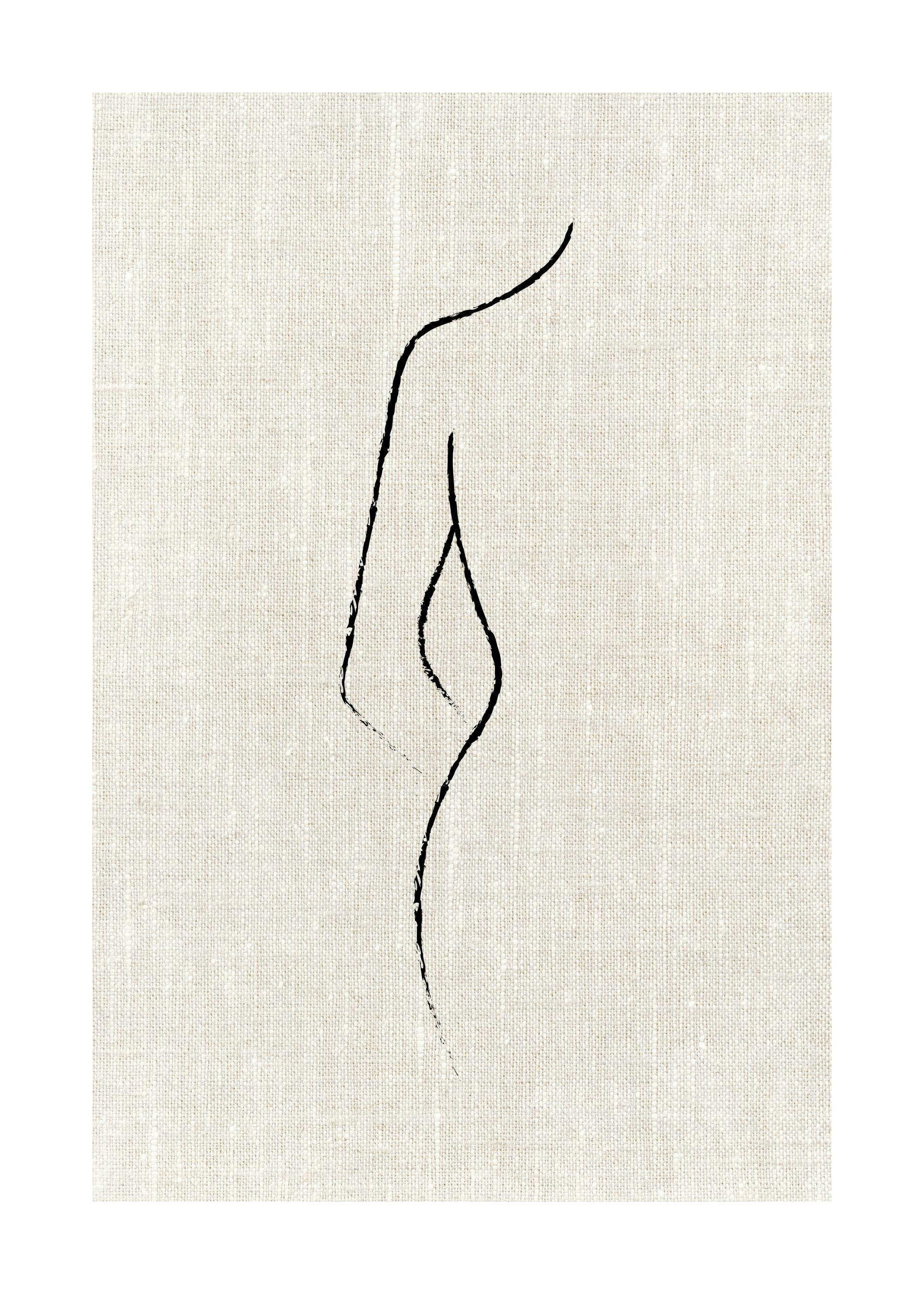 Texture Line Curve Print 0
