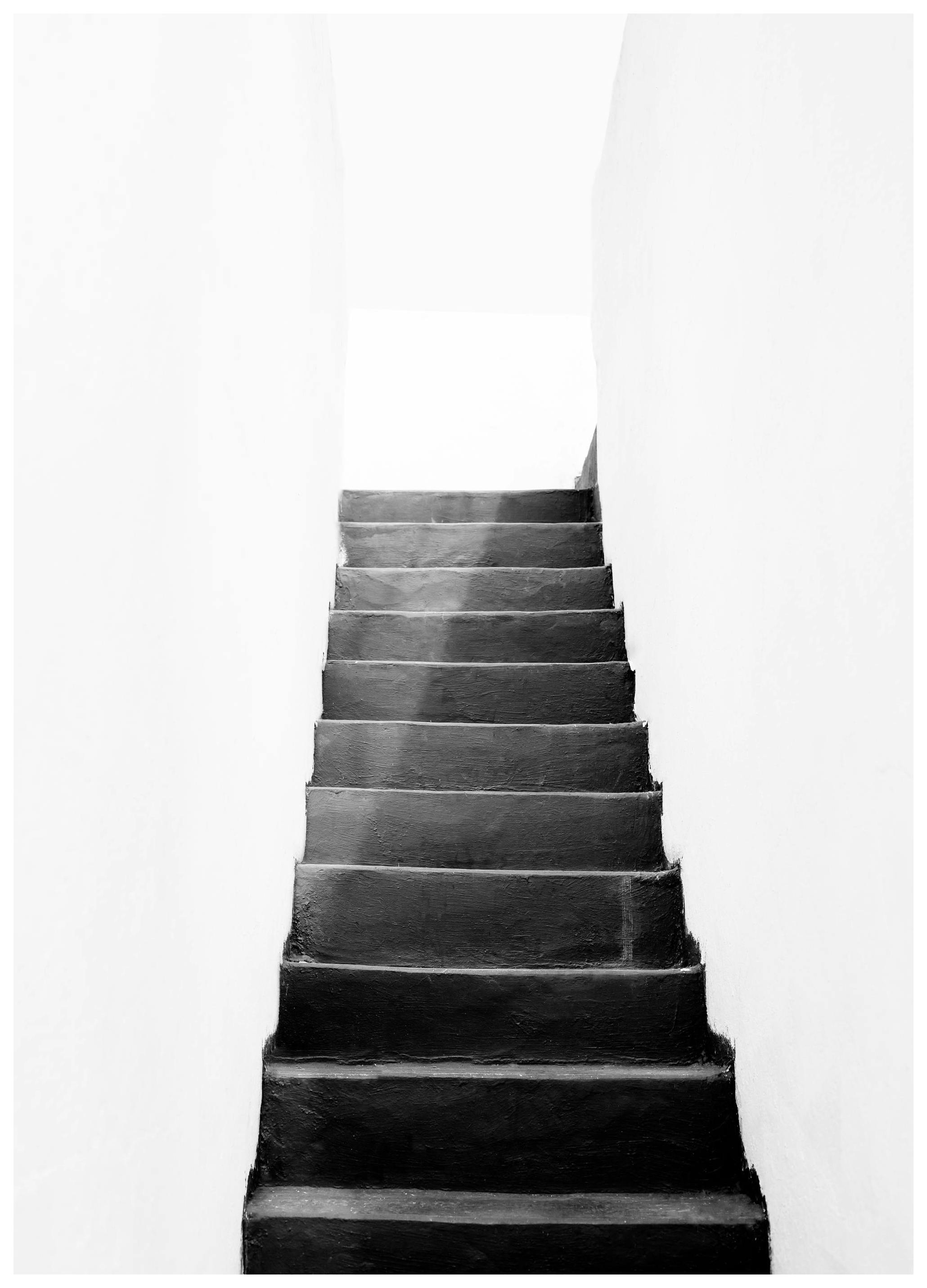 Prints - Black and White Stairs Print (50x70 cm) - Black & white prints