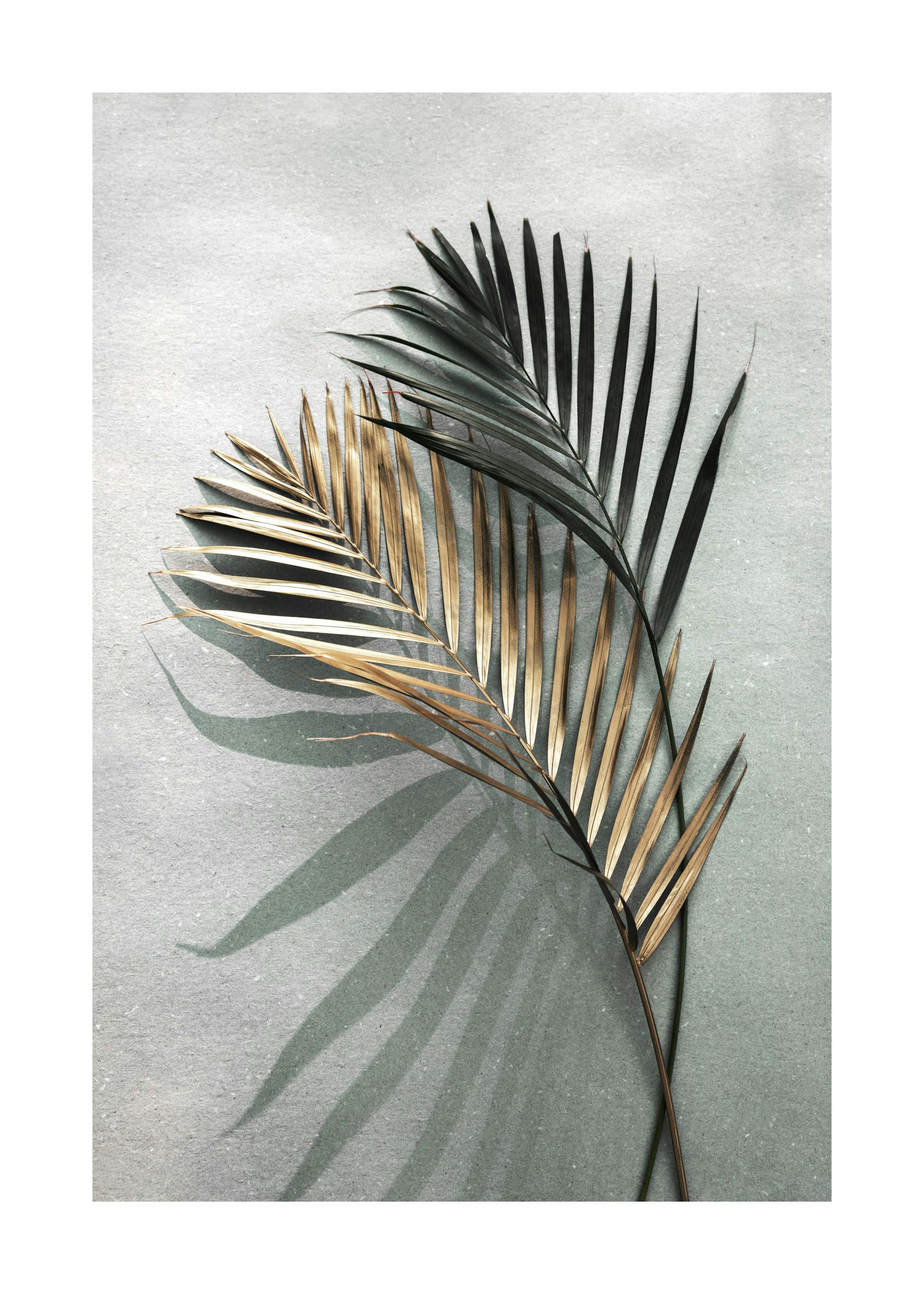 Gold and Green Shadow Print 0