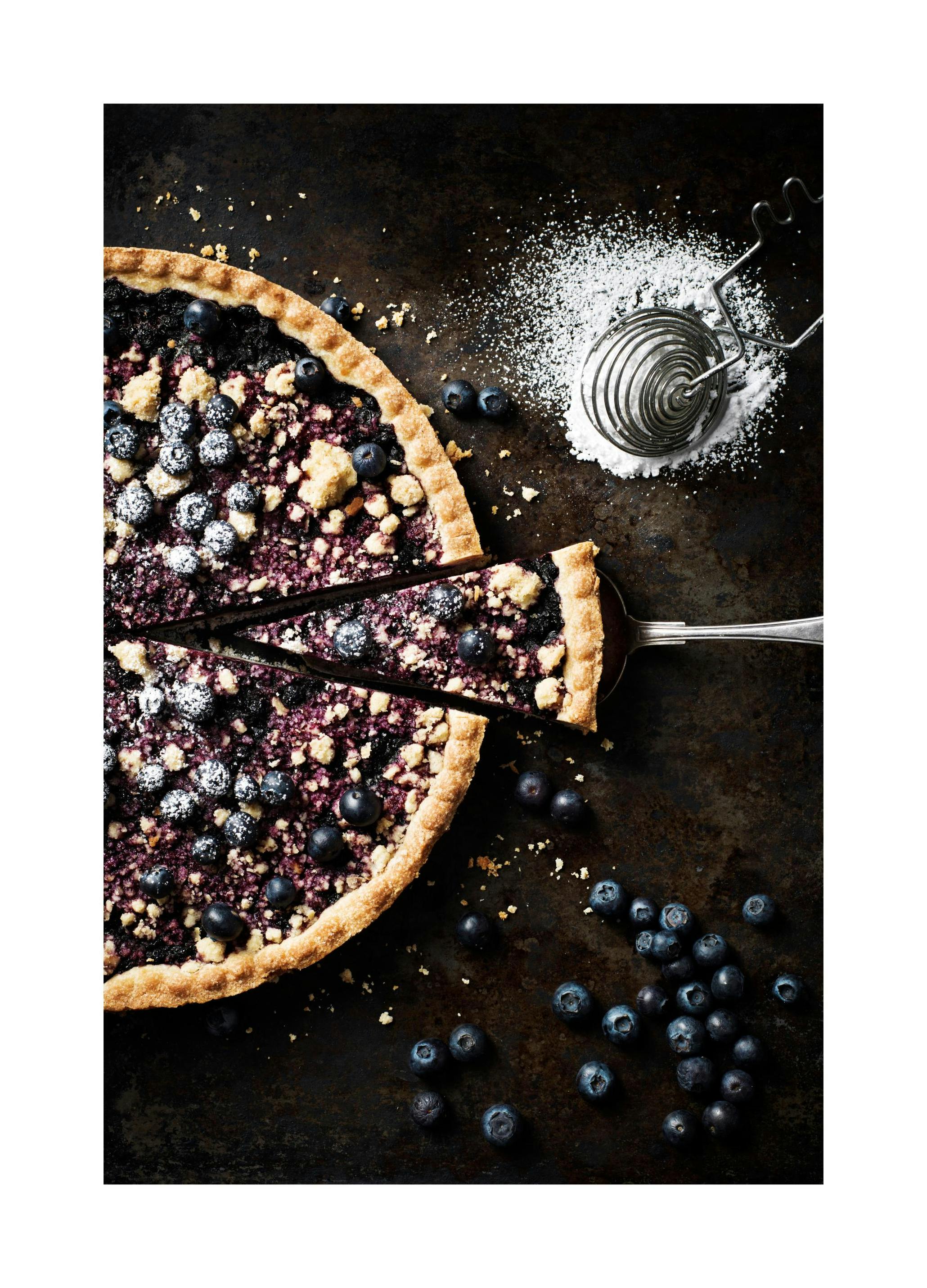 Prints - Blueberry Pie Print (50x70 cm) - Kitchen wall art