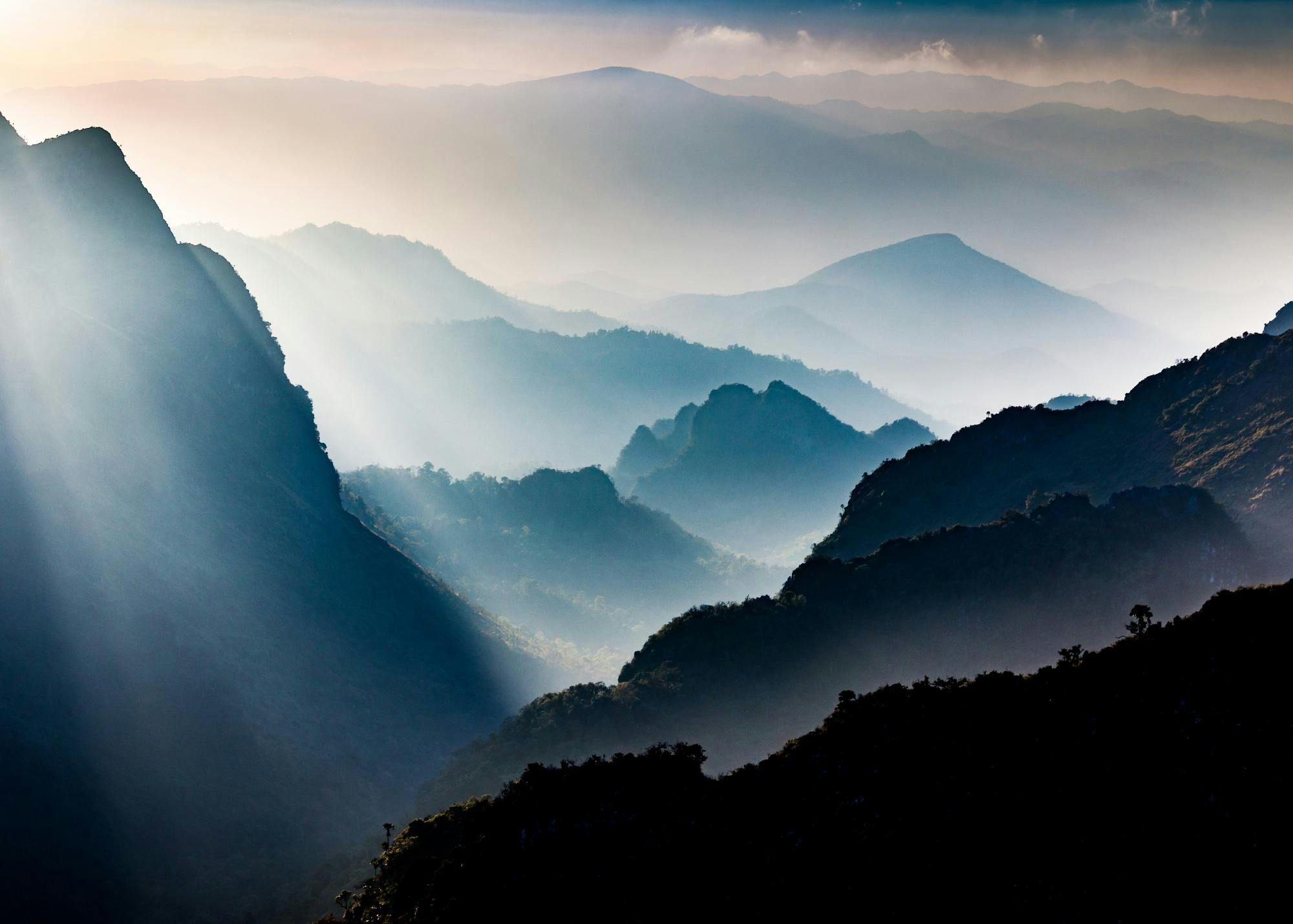 Foggy Mountain View Poster 0