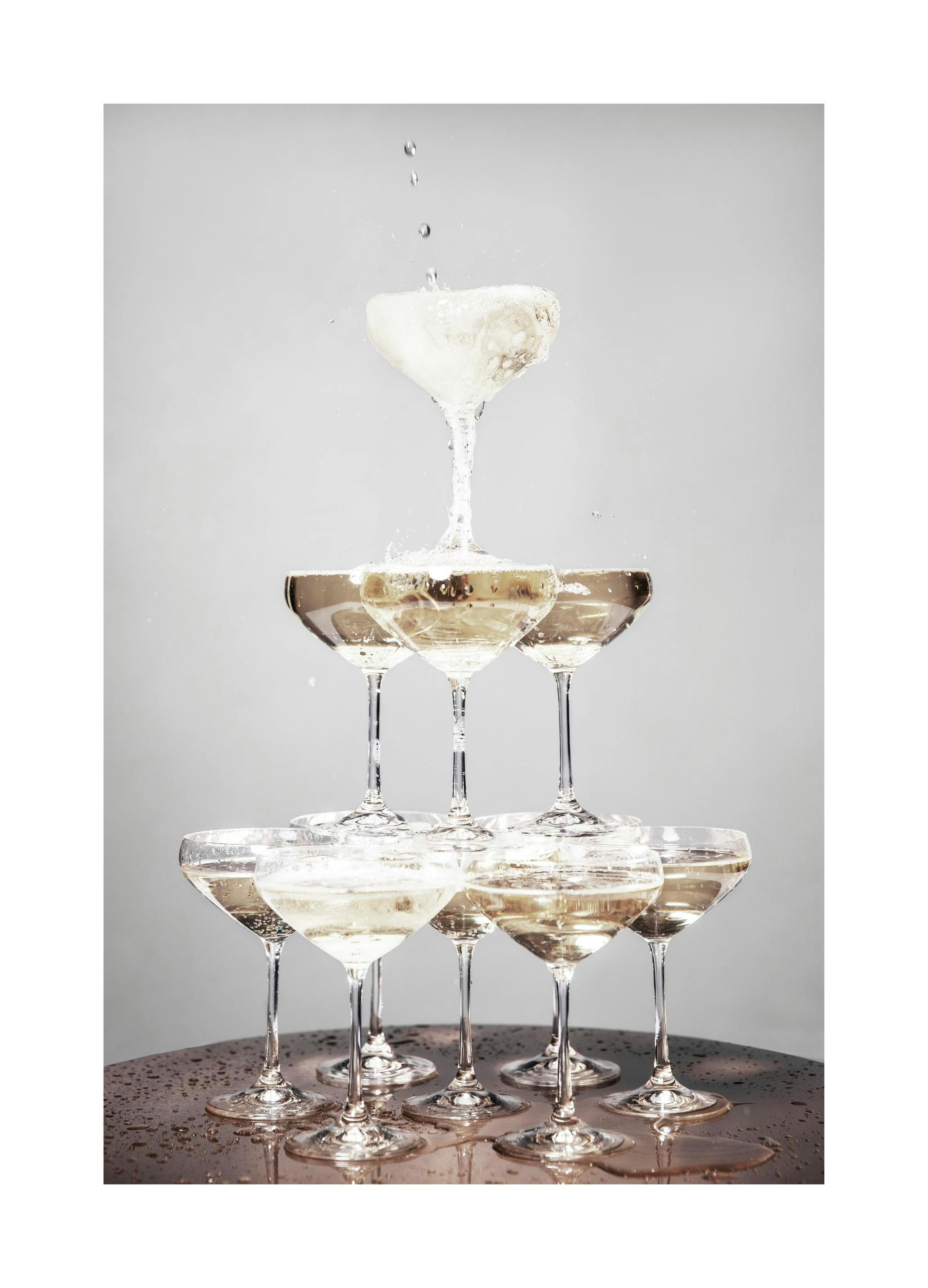 Prints - Champagne Pyramid Print (30x40 cm) - Kitchen wall art