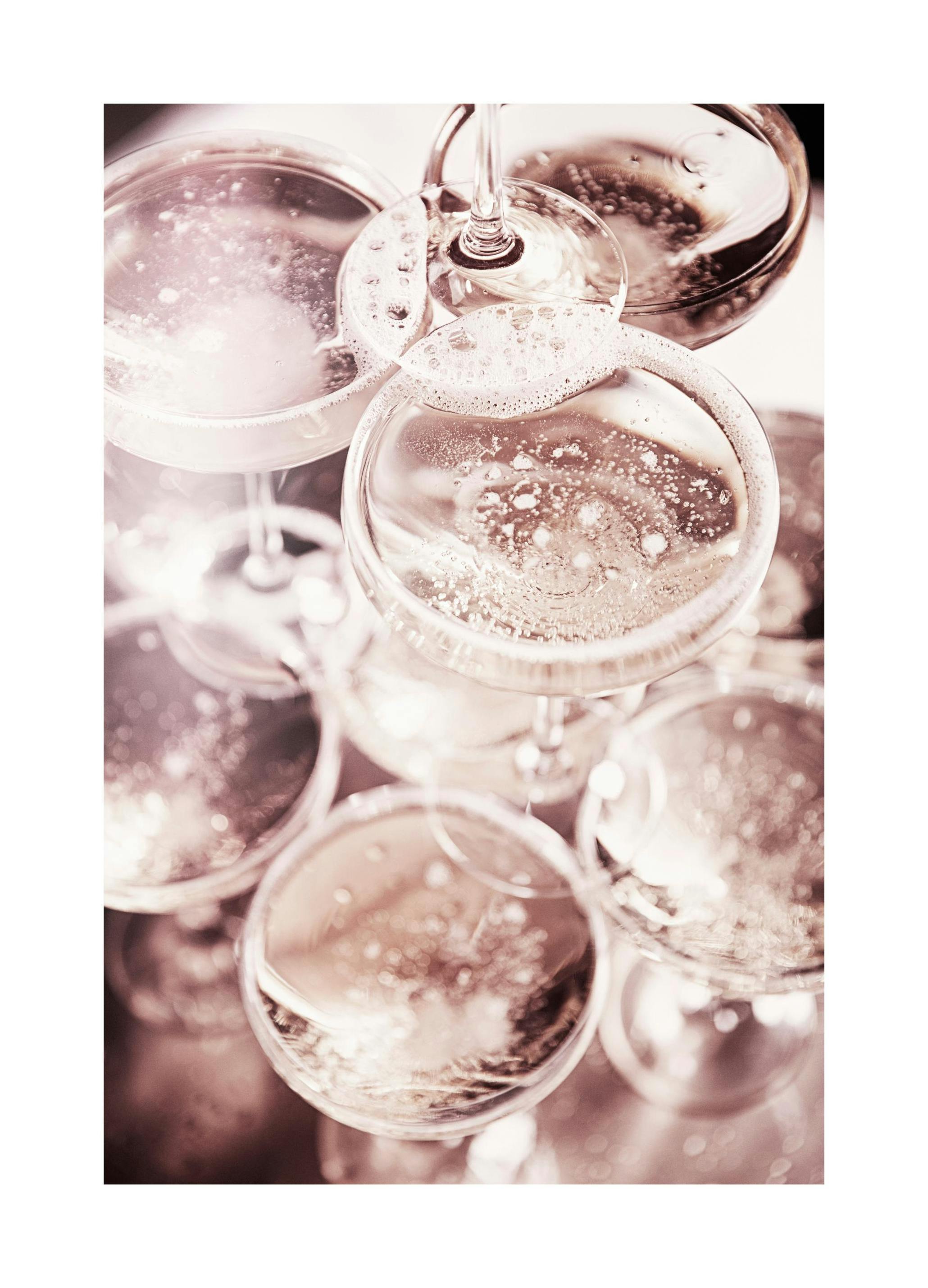 Champagne Blush Poster (30x40 cm)- Arte e quadros do cozinha