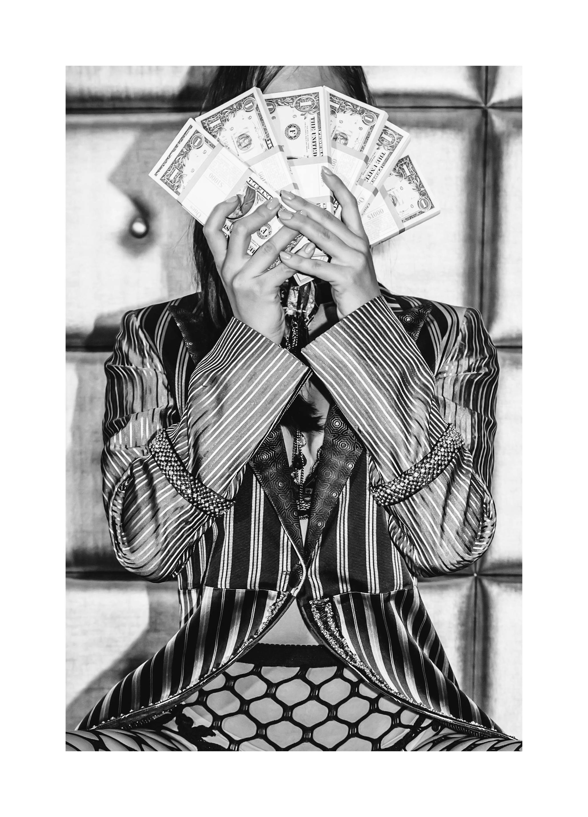 Flash Your Cash Plakat (50x70 cm)- Czarno-białe plakaty