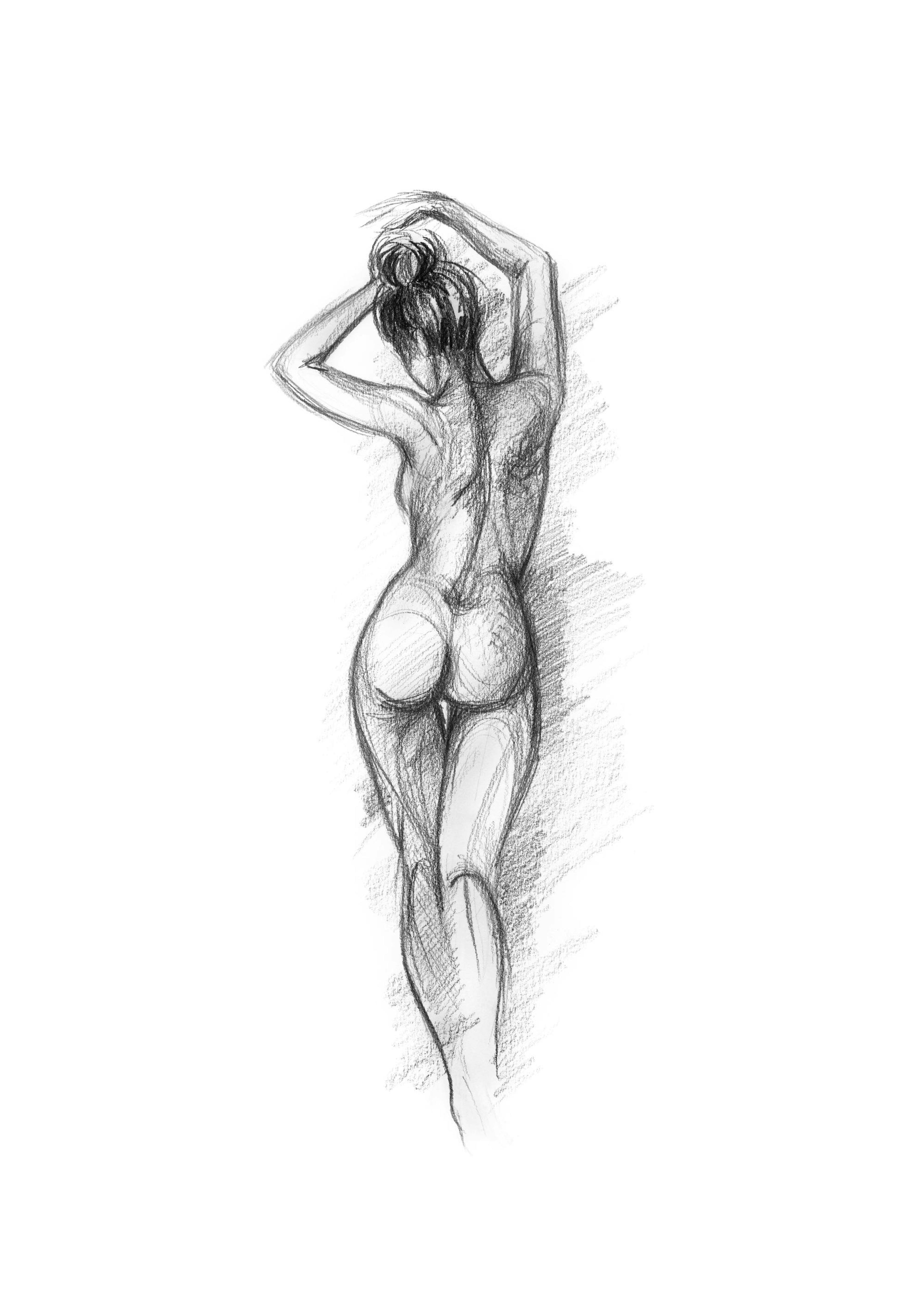 Posing Sketch Print 0