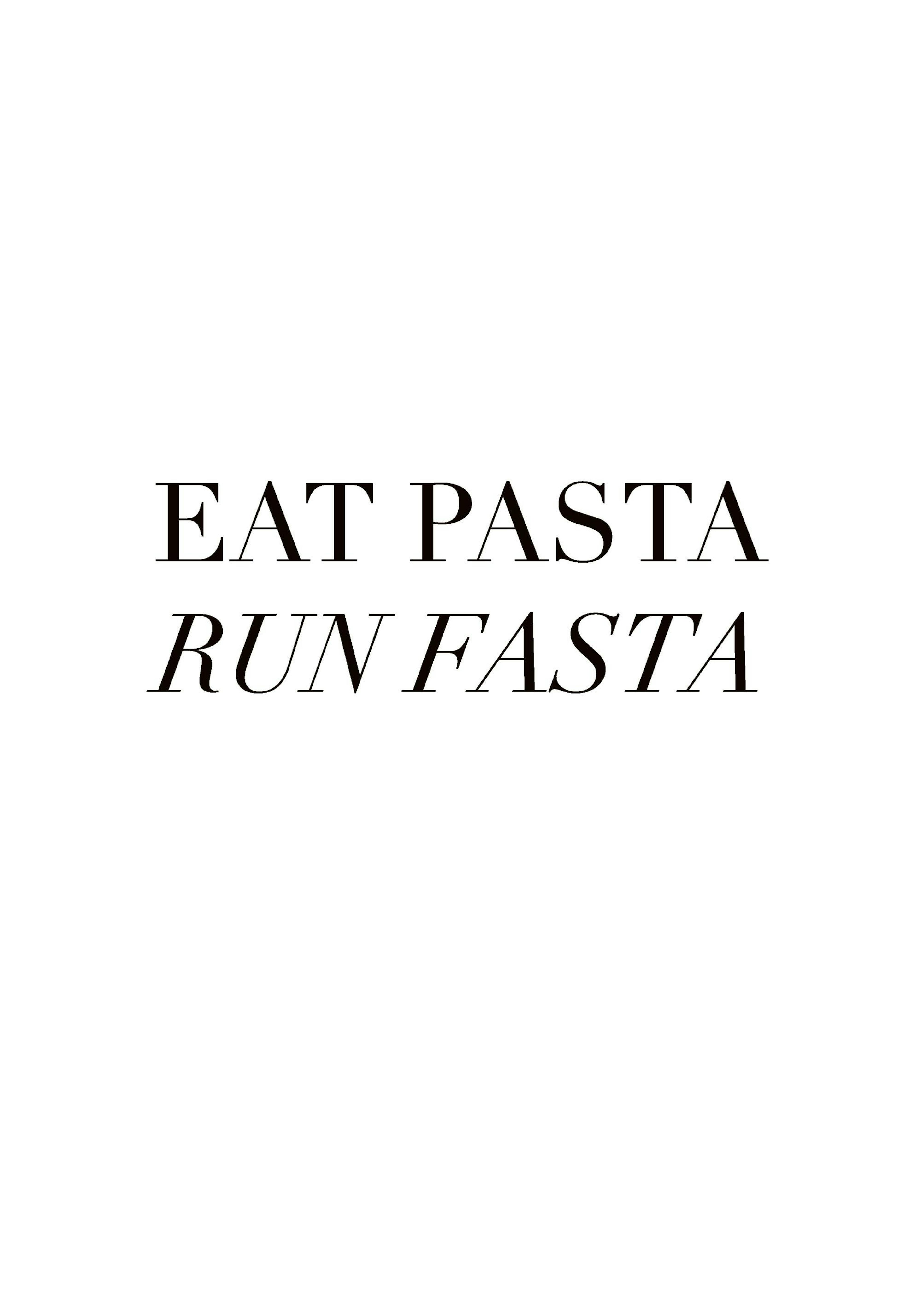 Eat Pasta Poster