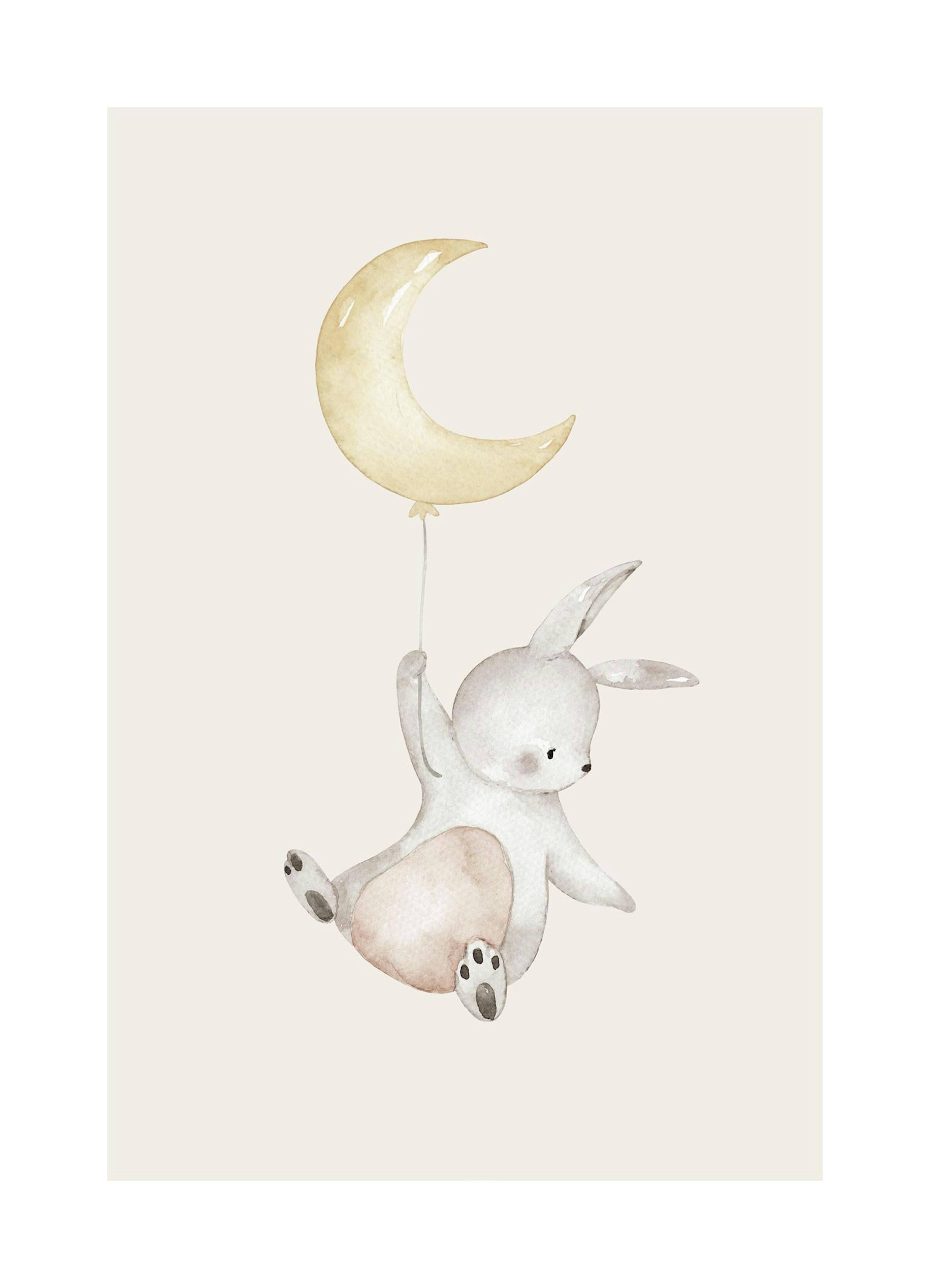 Flying Bunny Plagát