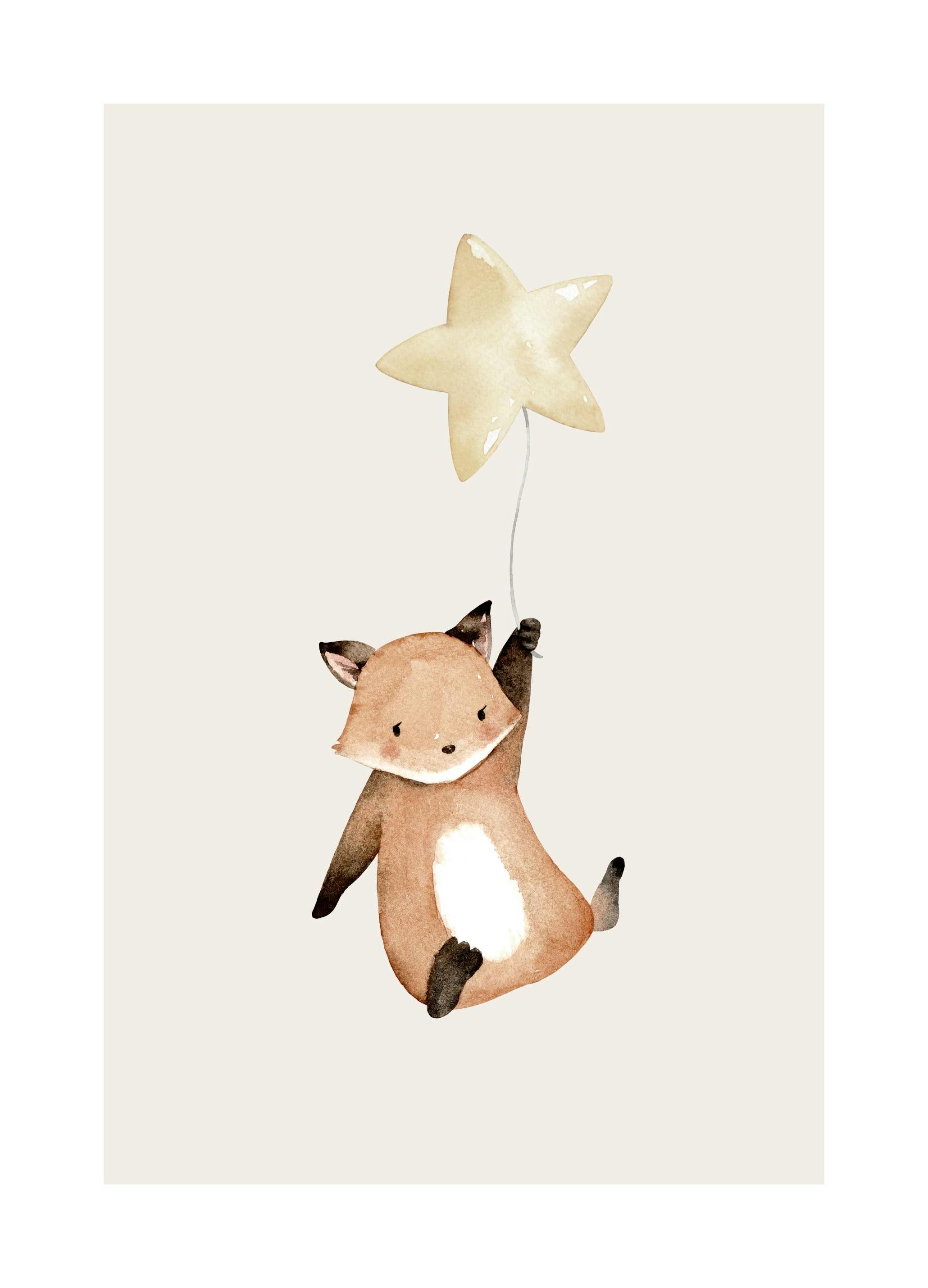 Prints - Flying Fox Print (21x30 cm) - Kids wall art