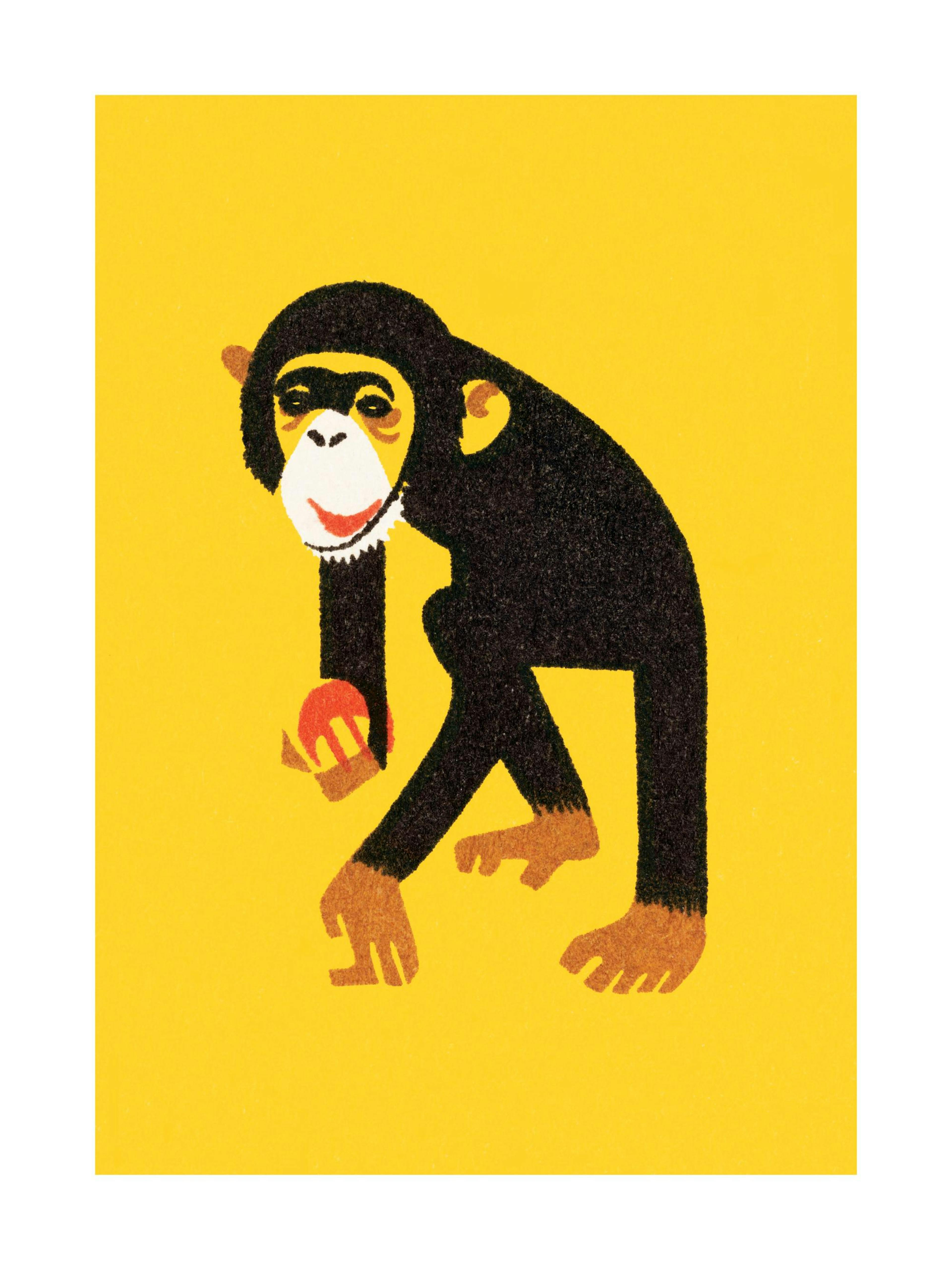 Vintage Monkey Poster