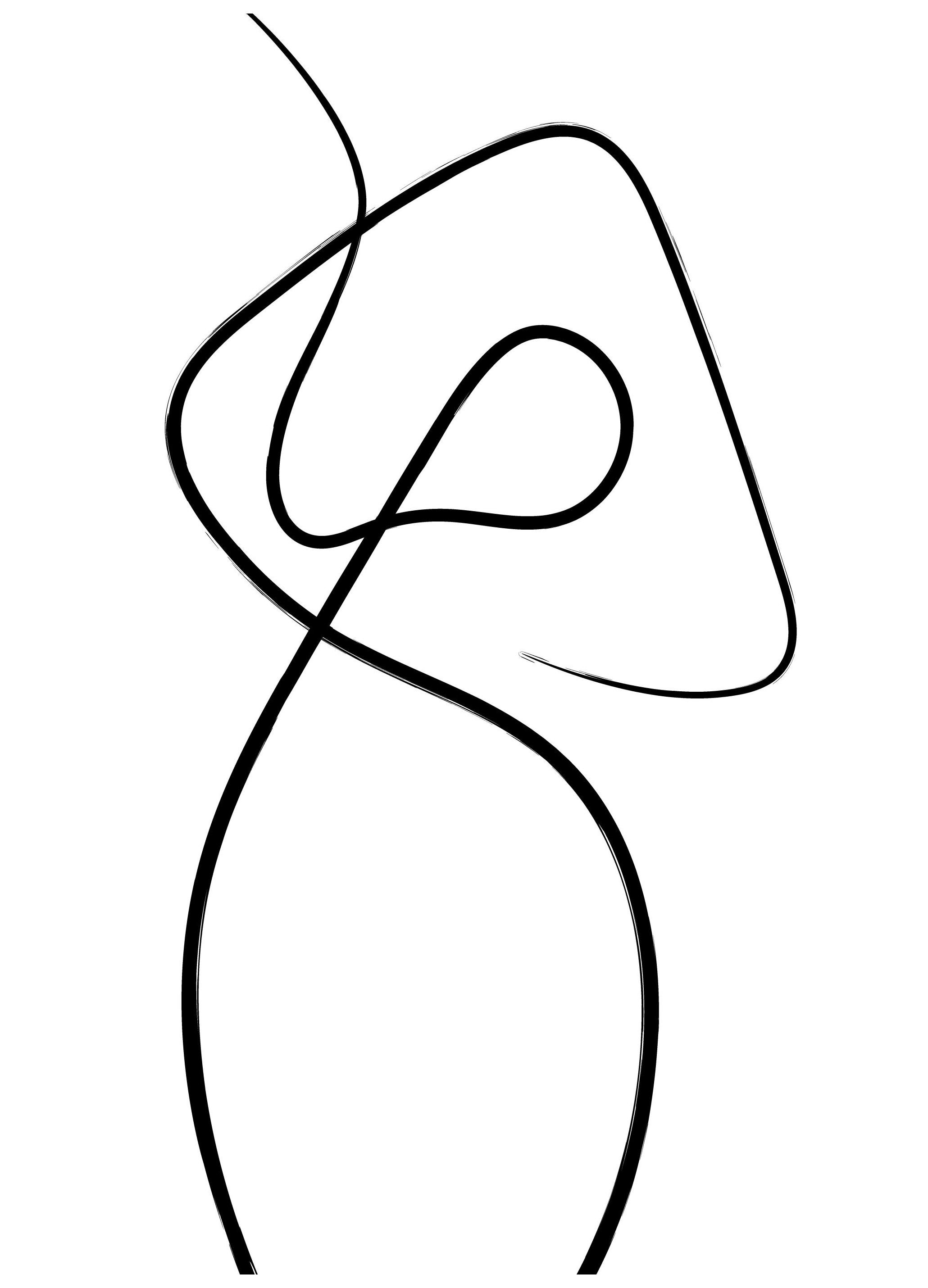 Line Impression No1 Poster (30x40 cm) - Moderne kunst