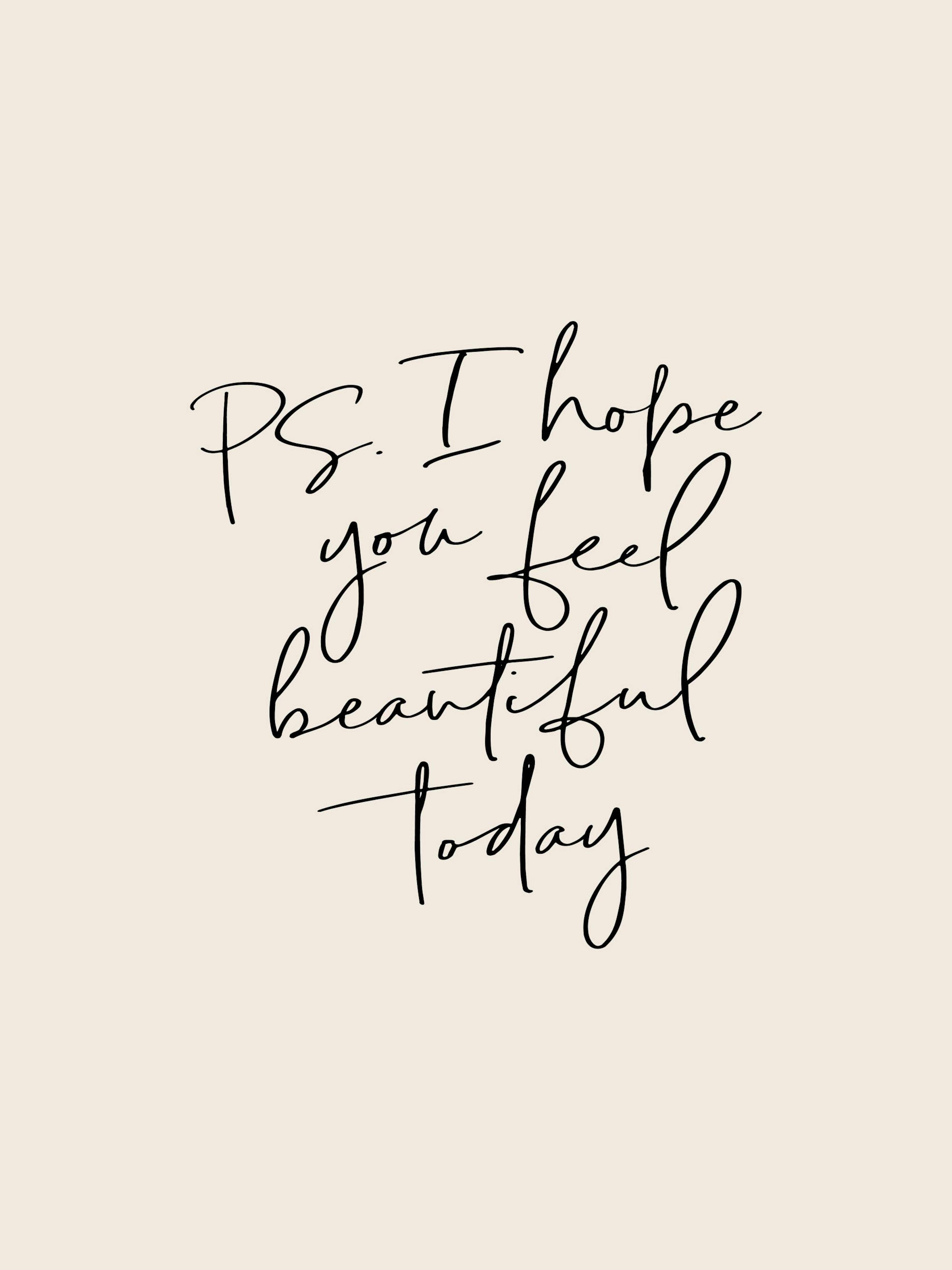 Feel Beautiful Print 0