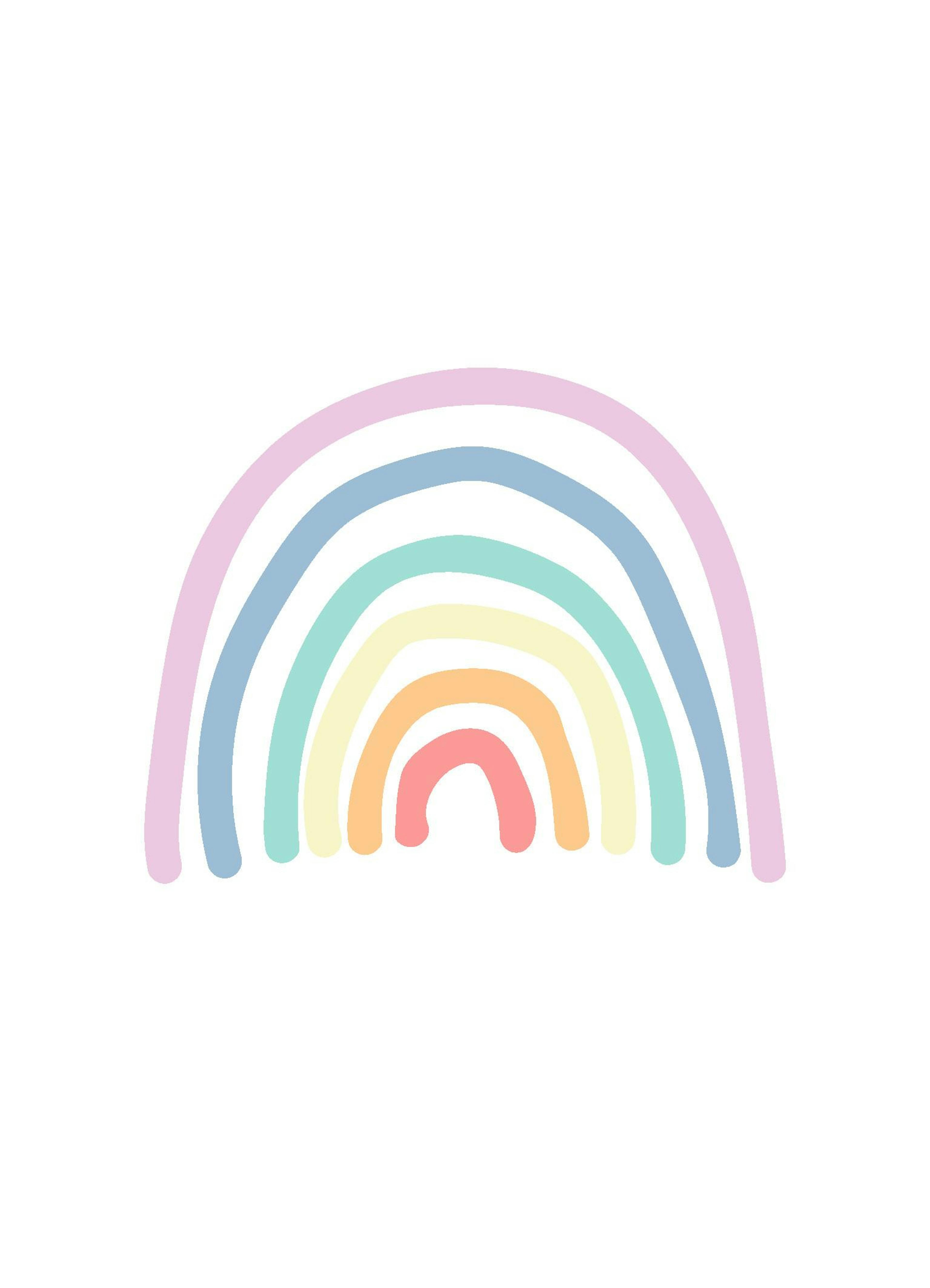 Painted Rainbows Poster