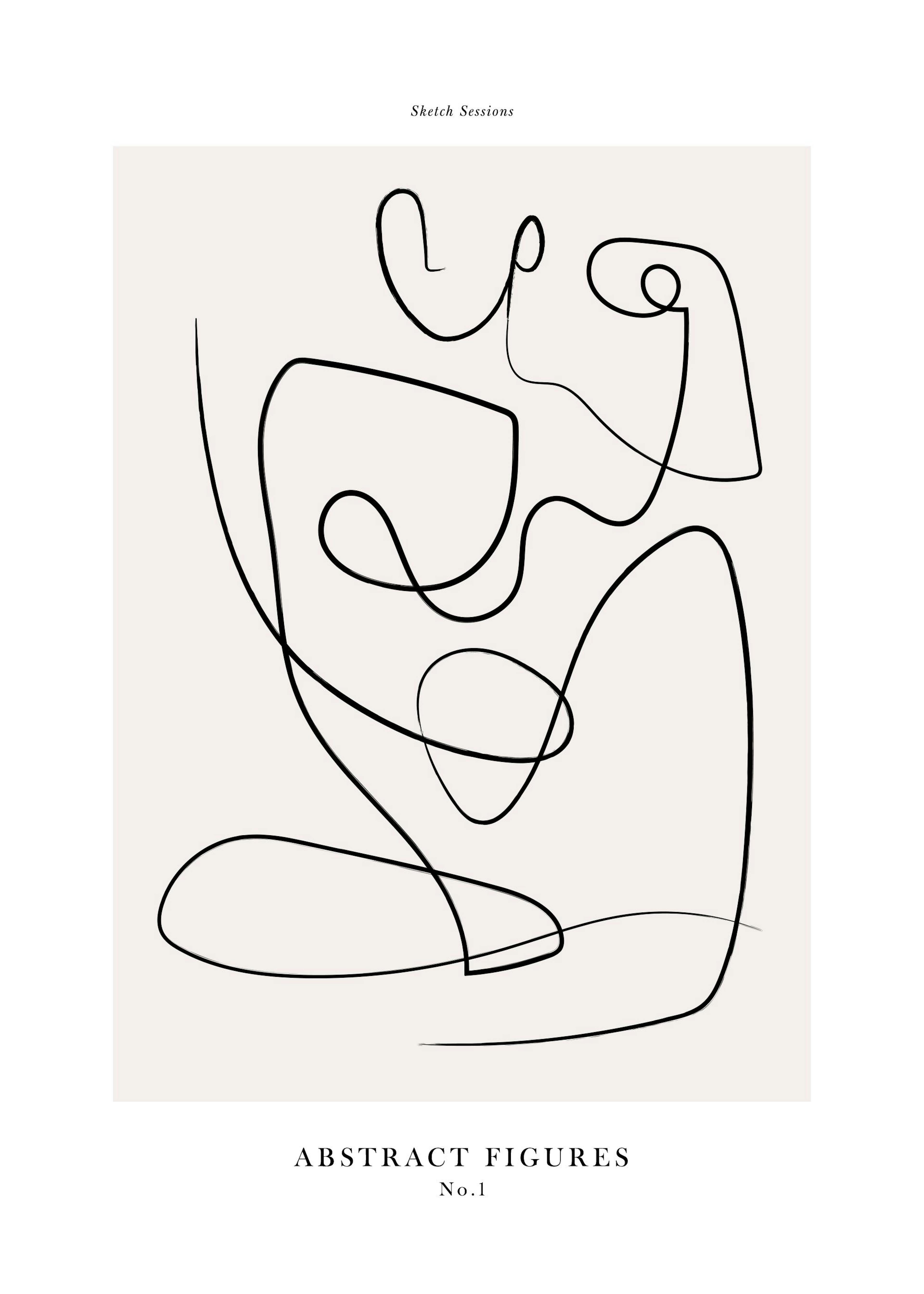 Abstract Figures No1 Print 0