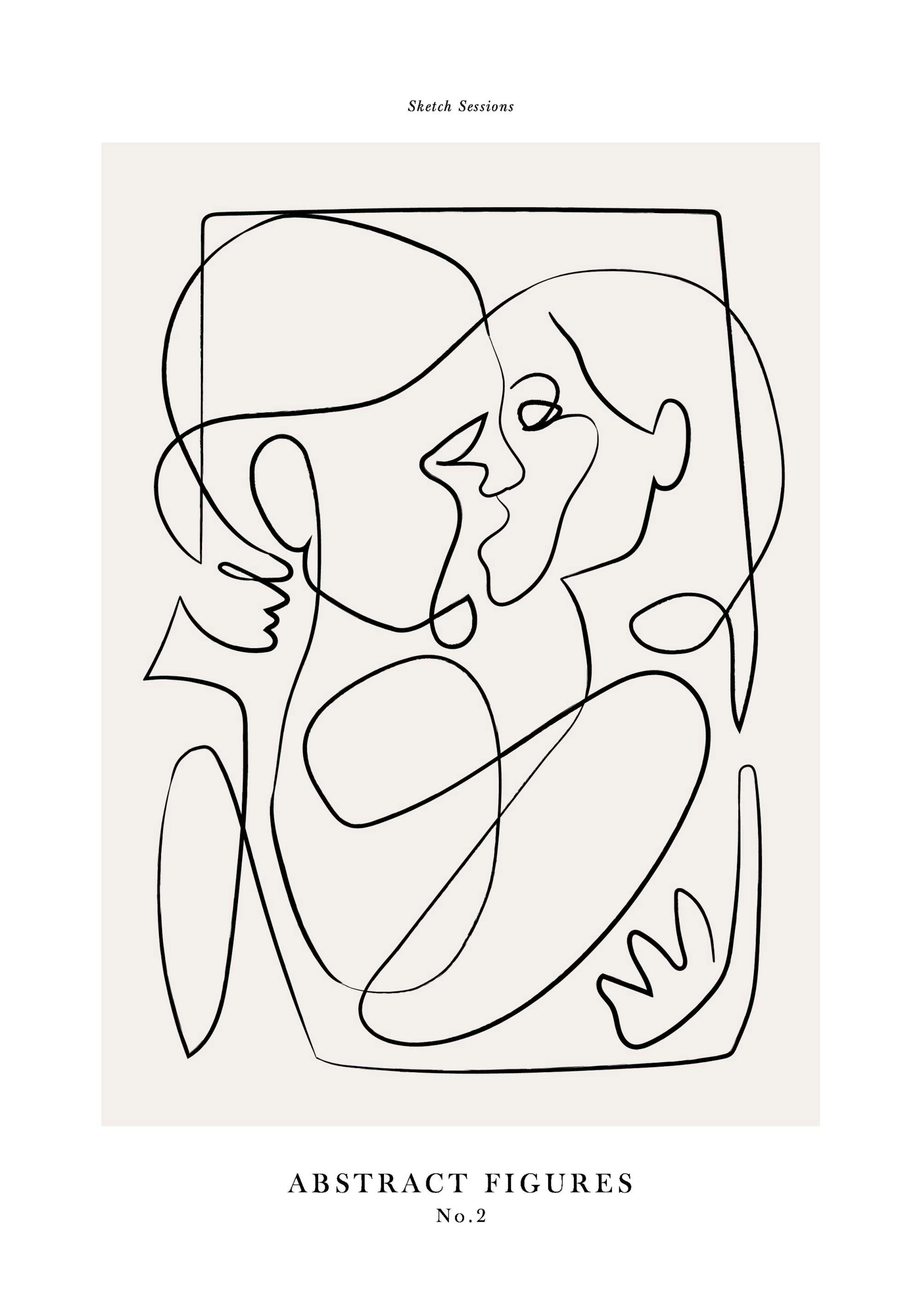 Abstract Figures No2 Plakát