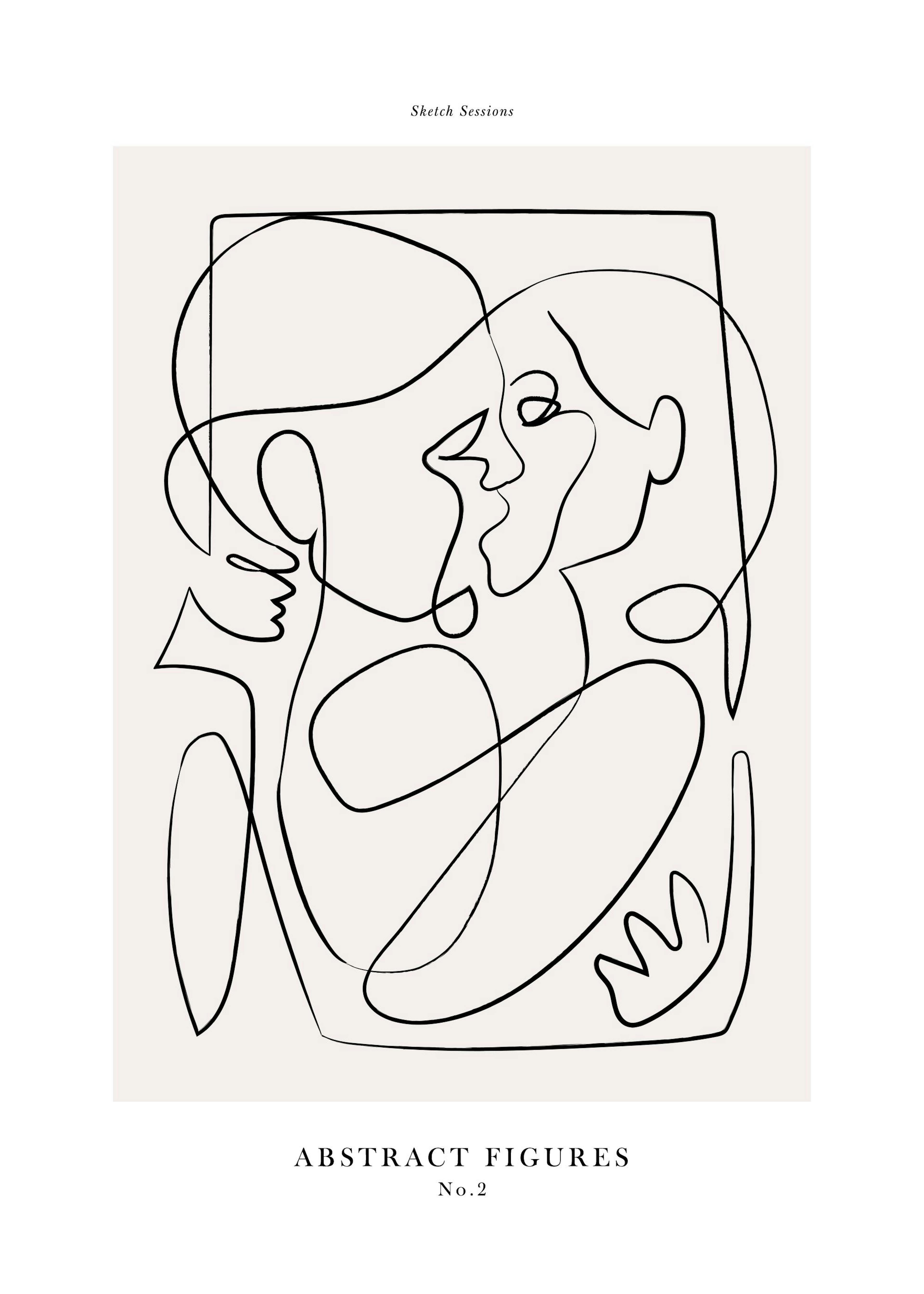 Abstract Figures No2 Print 0
