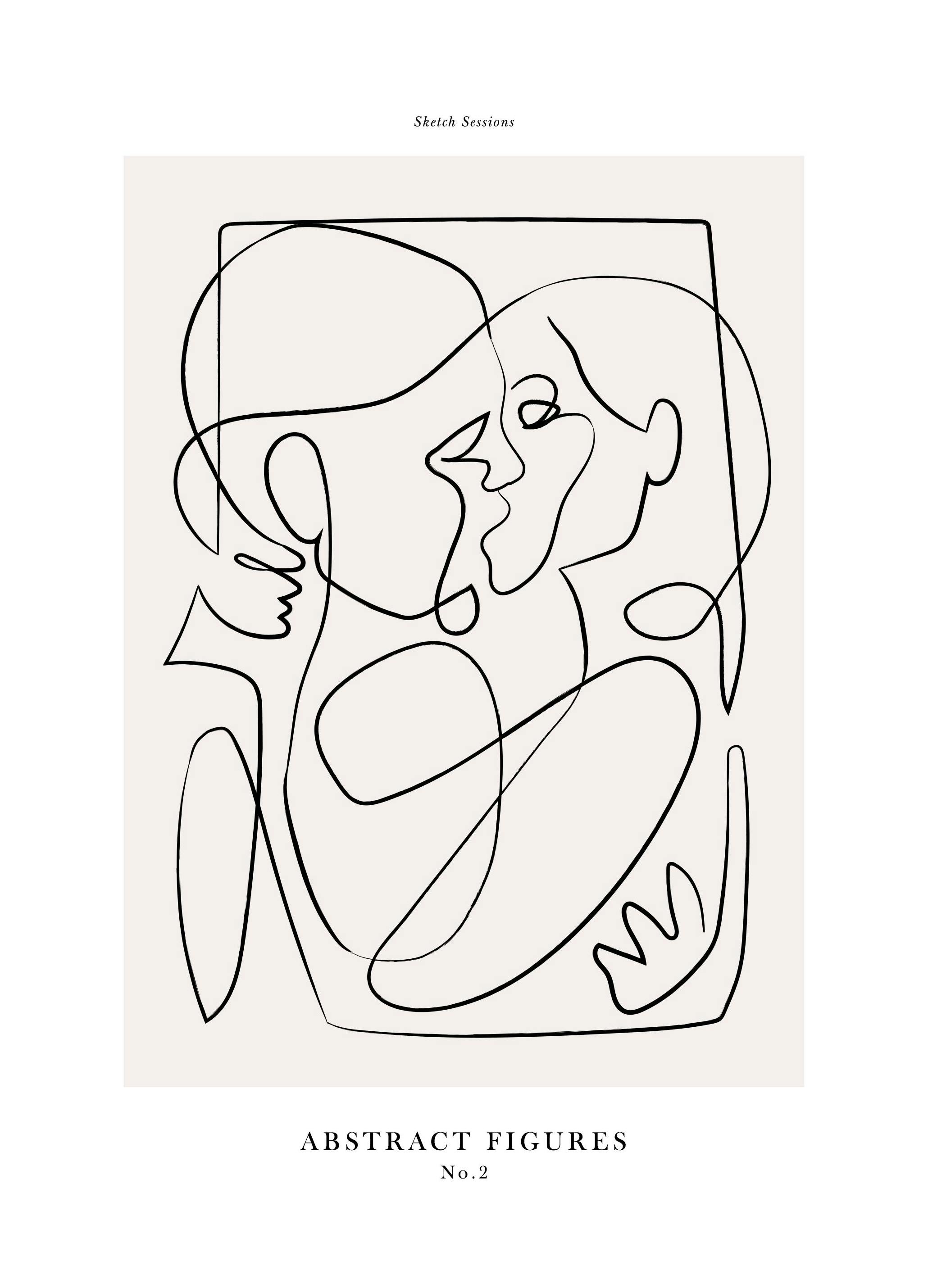 Abstract Figures No2 Poster (70x100 cm)- Arte moderna