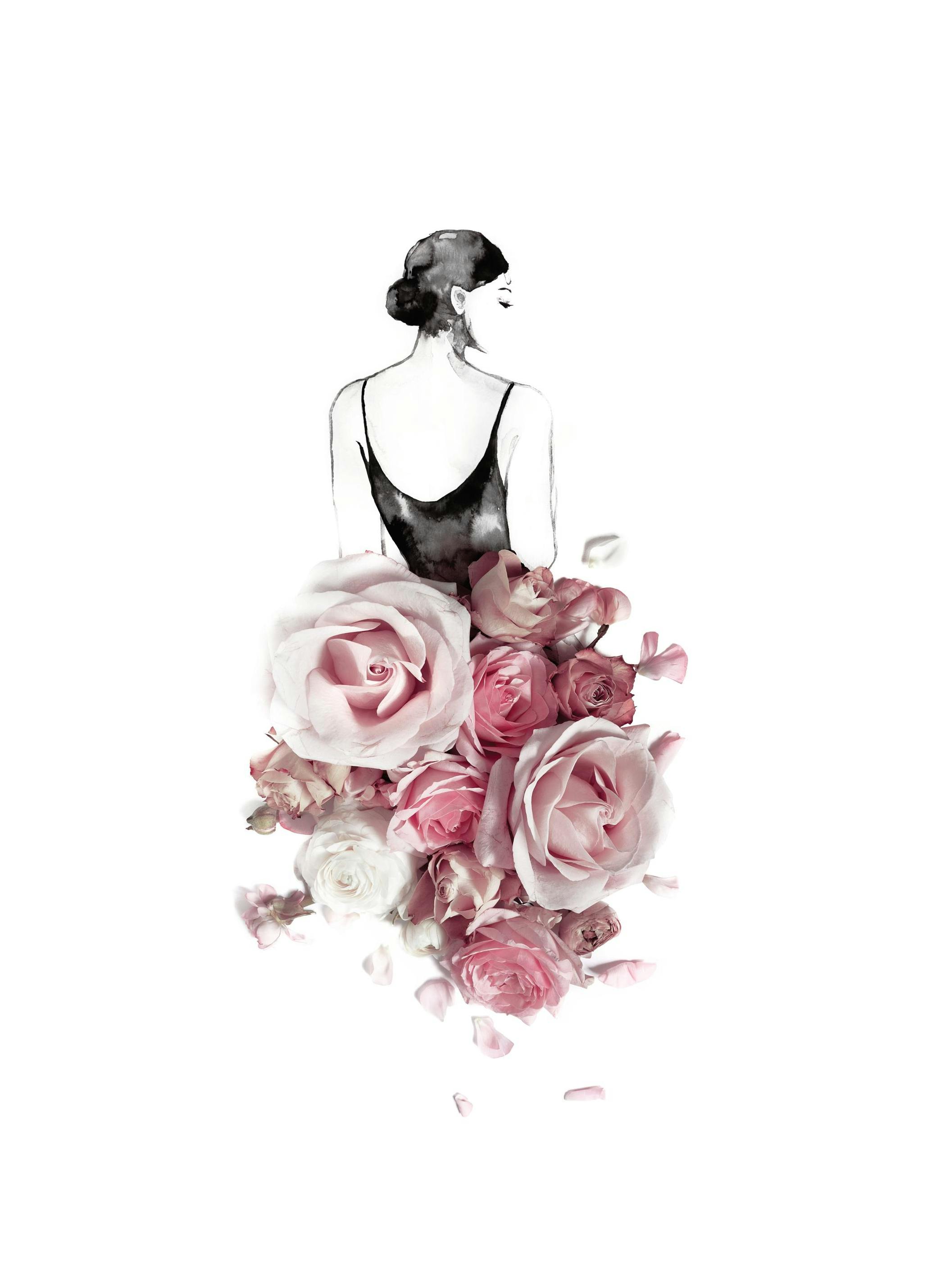 Rose Skirt Plakat (21x30 cm) - Plakater > Botaniske plakater