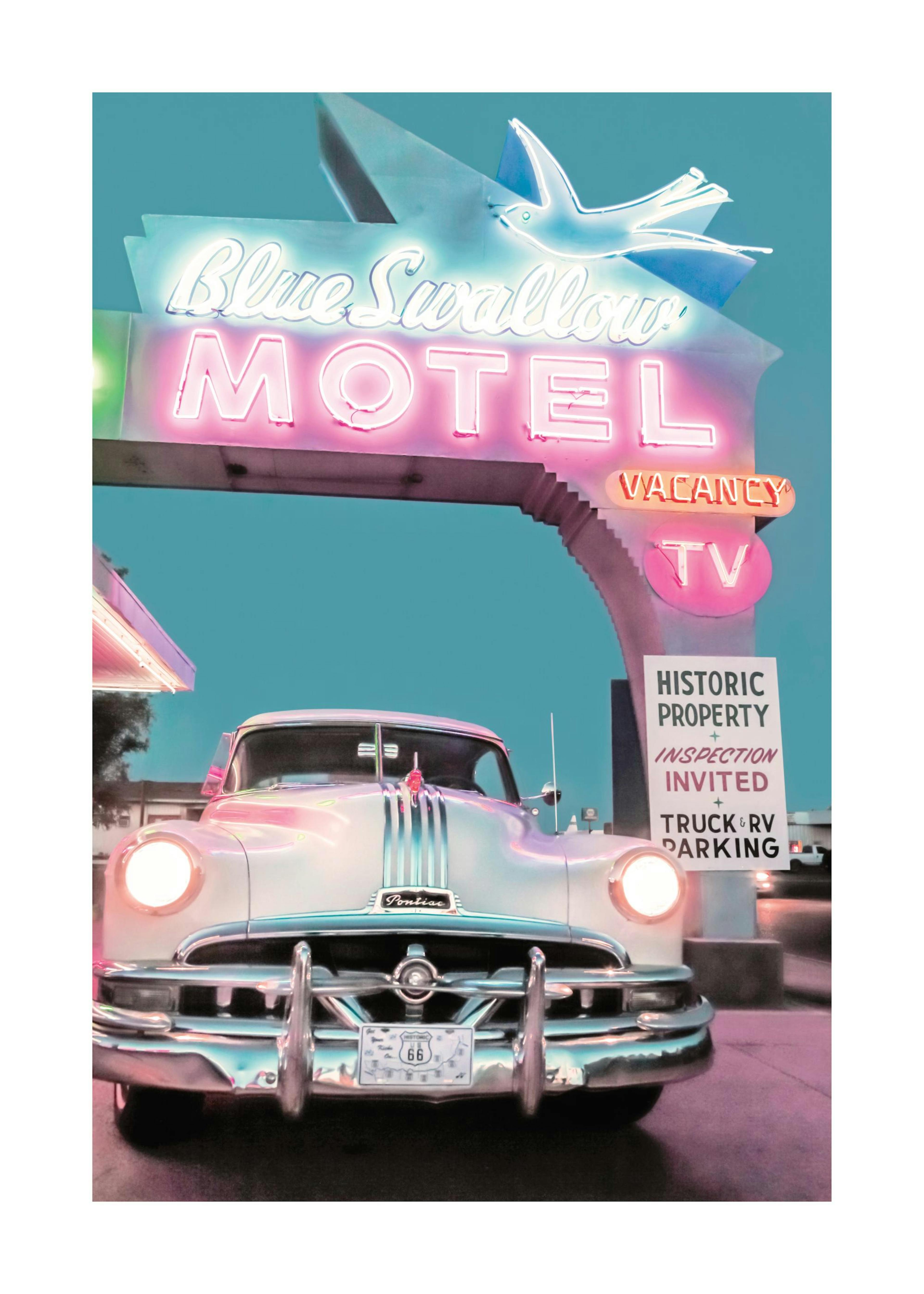 Blue Swallow Motel Print 0