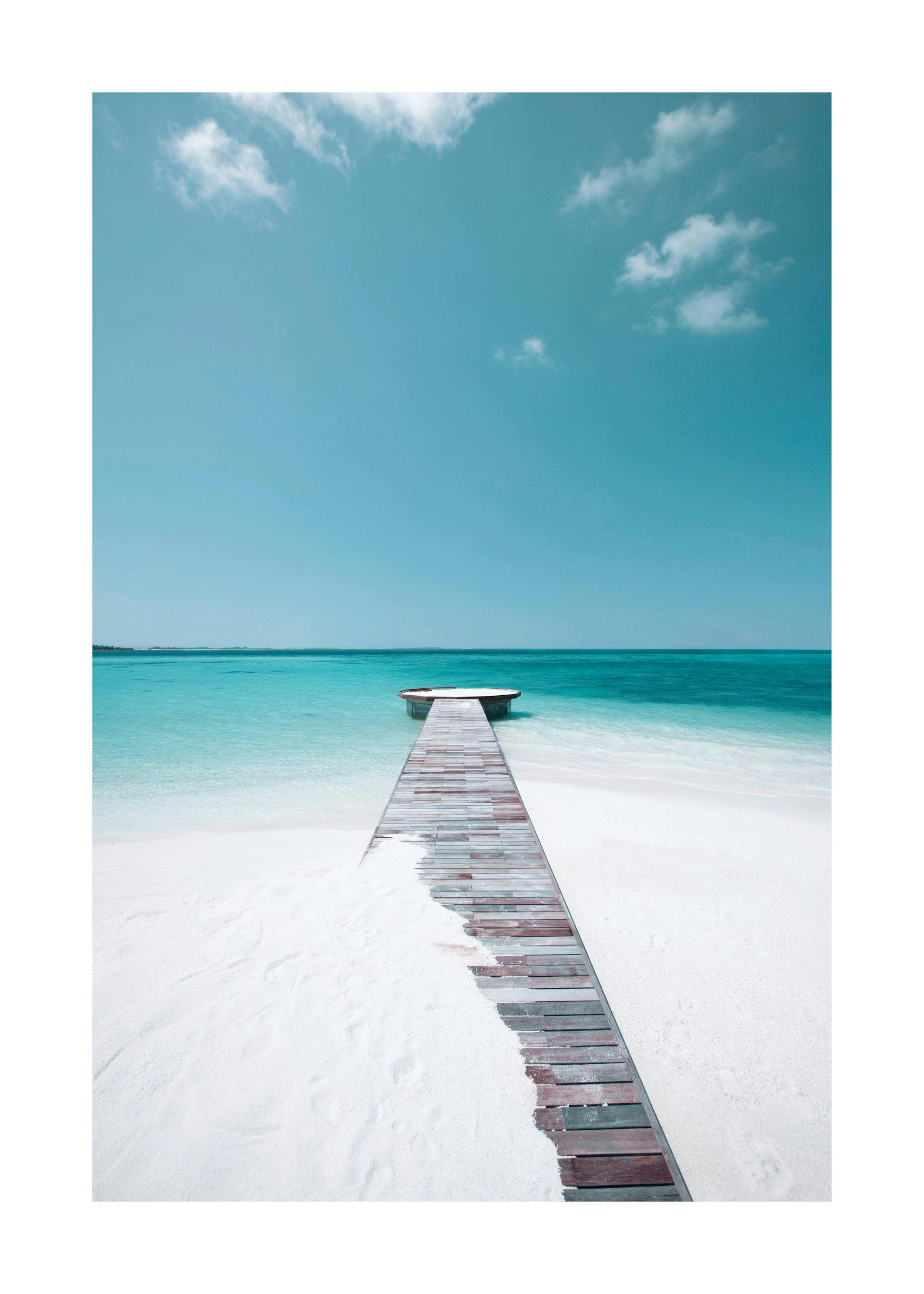 White Sand Beach Poster 0
