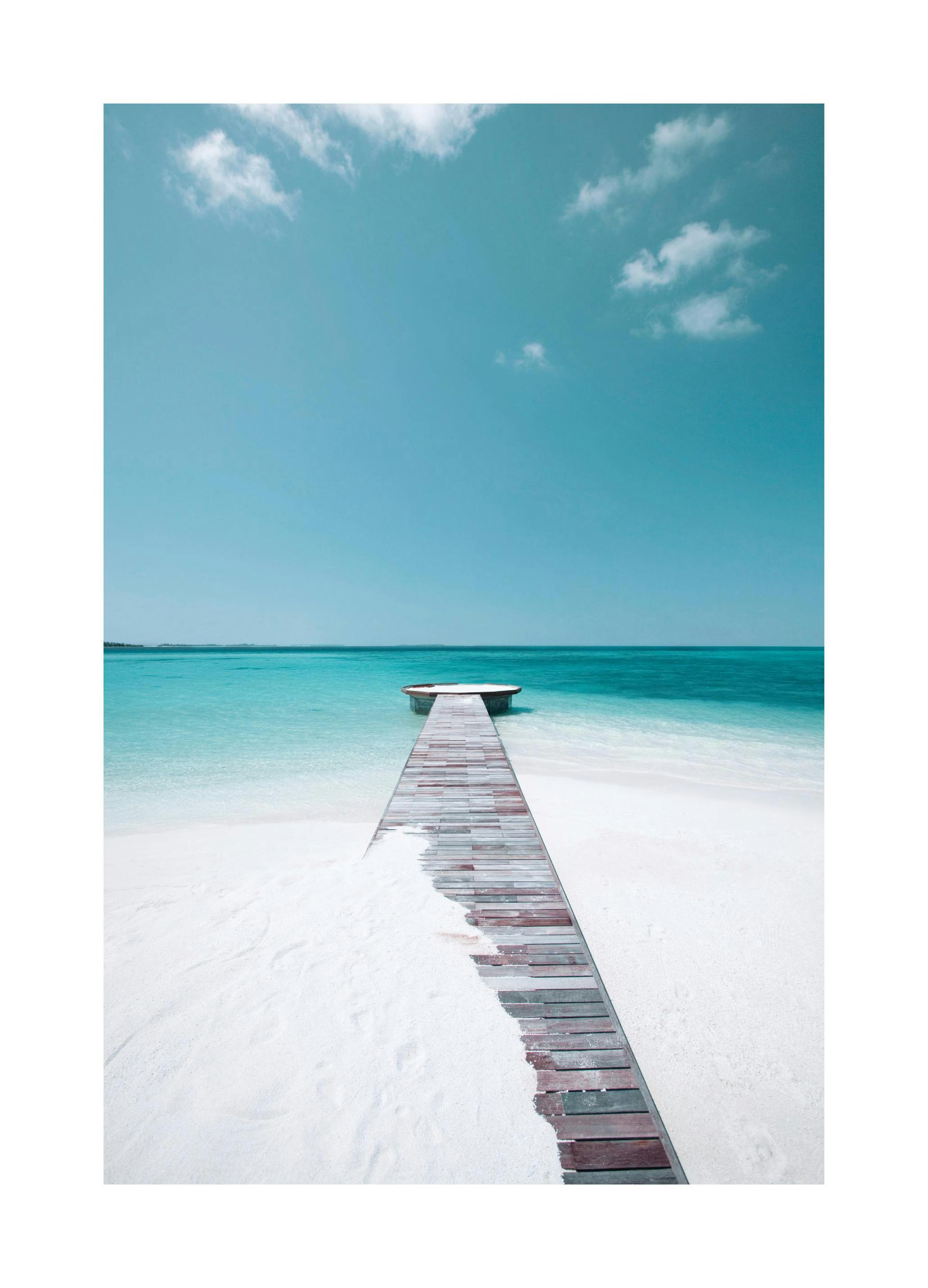 White Sand Beach Plakat (50x70 cm) - Plakater > Naturplakater