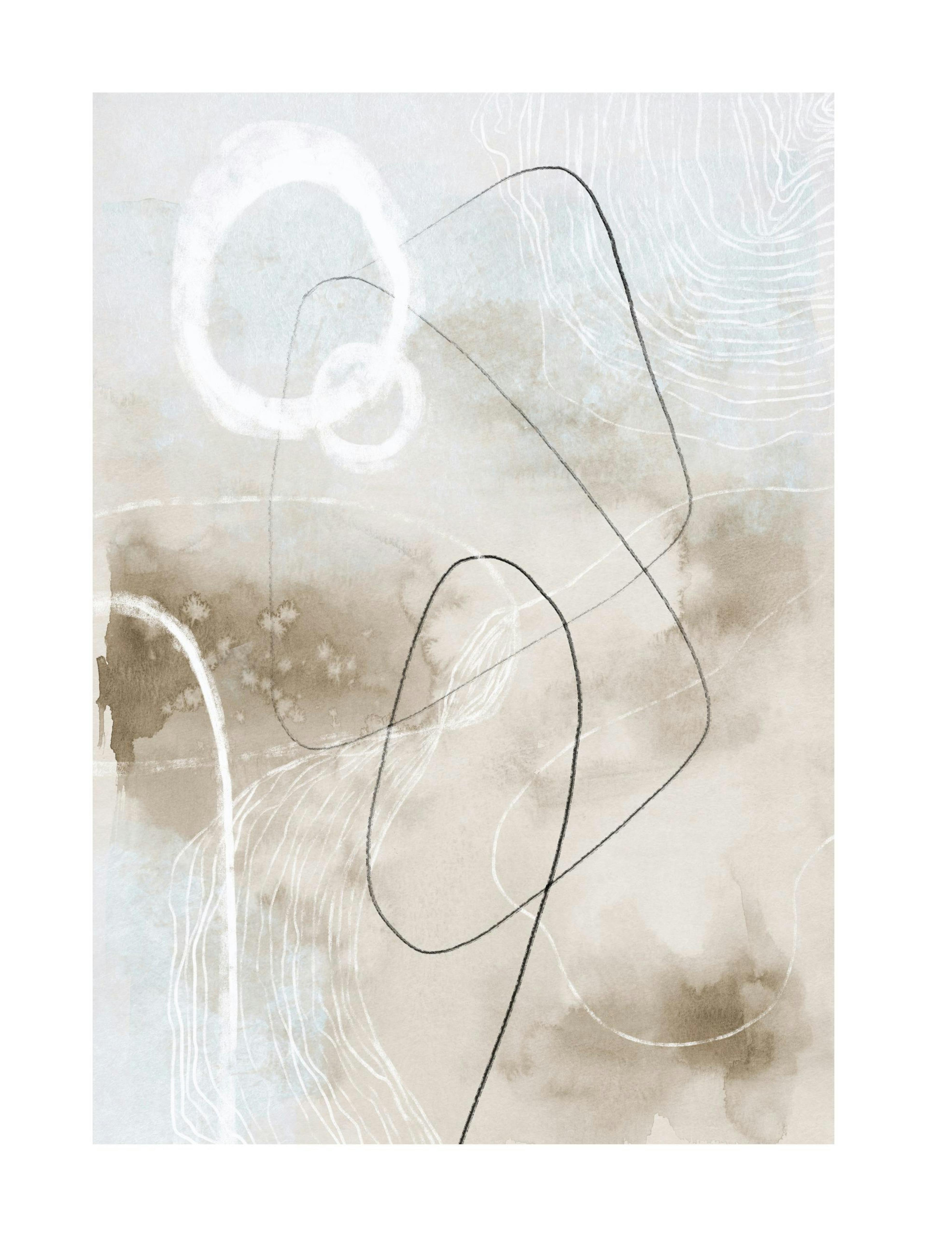 Soft Abstract Lines No2 Poster 0