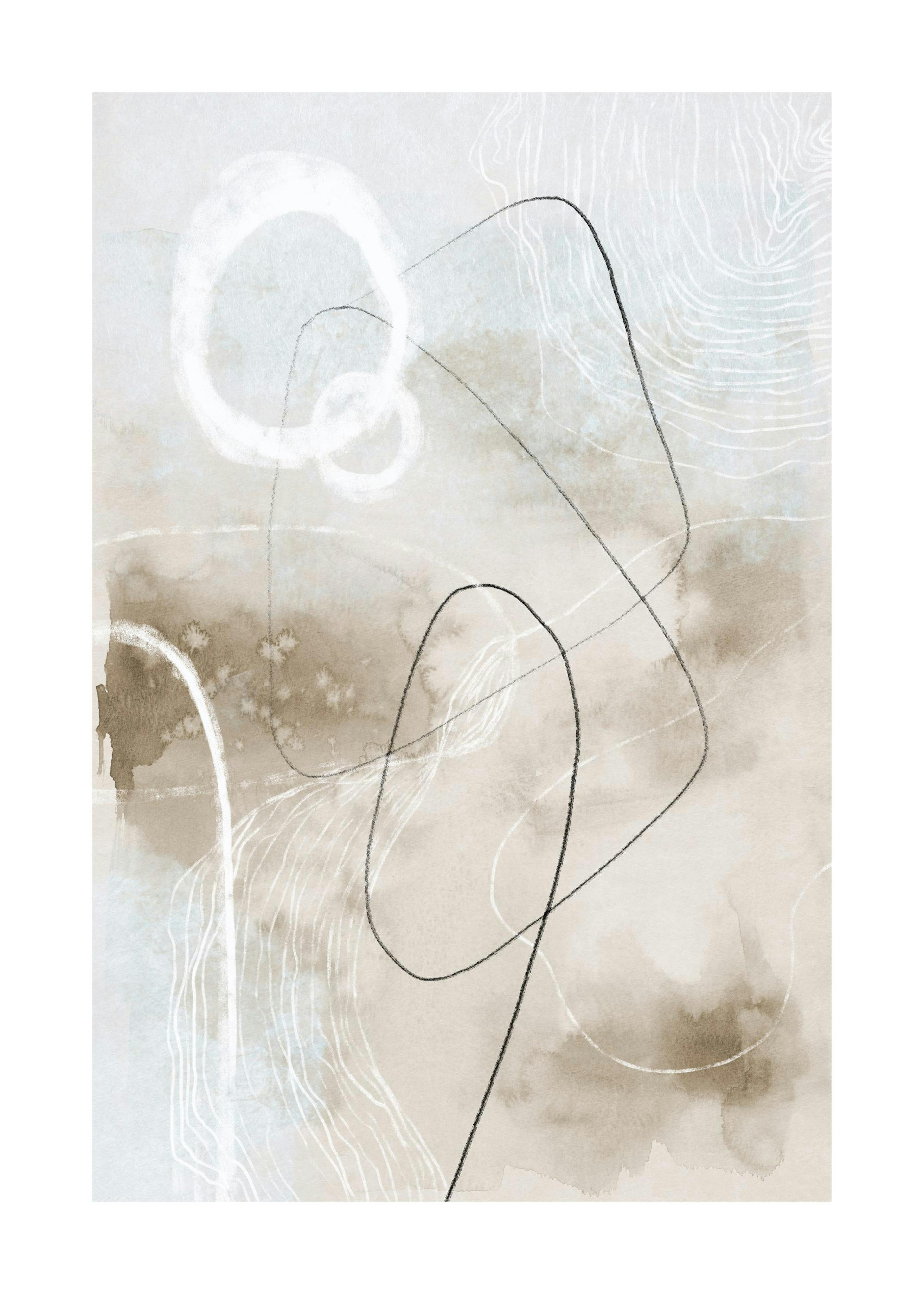 Soft Abstract Lines No2 Plagát 0
