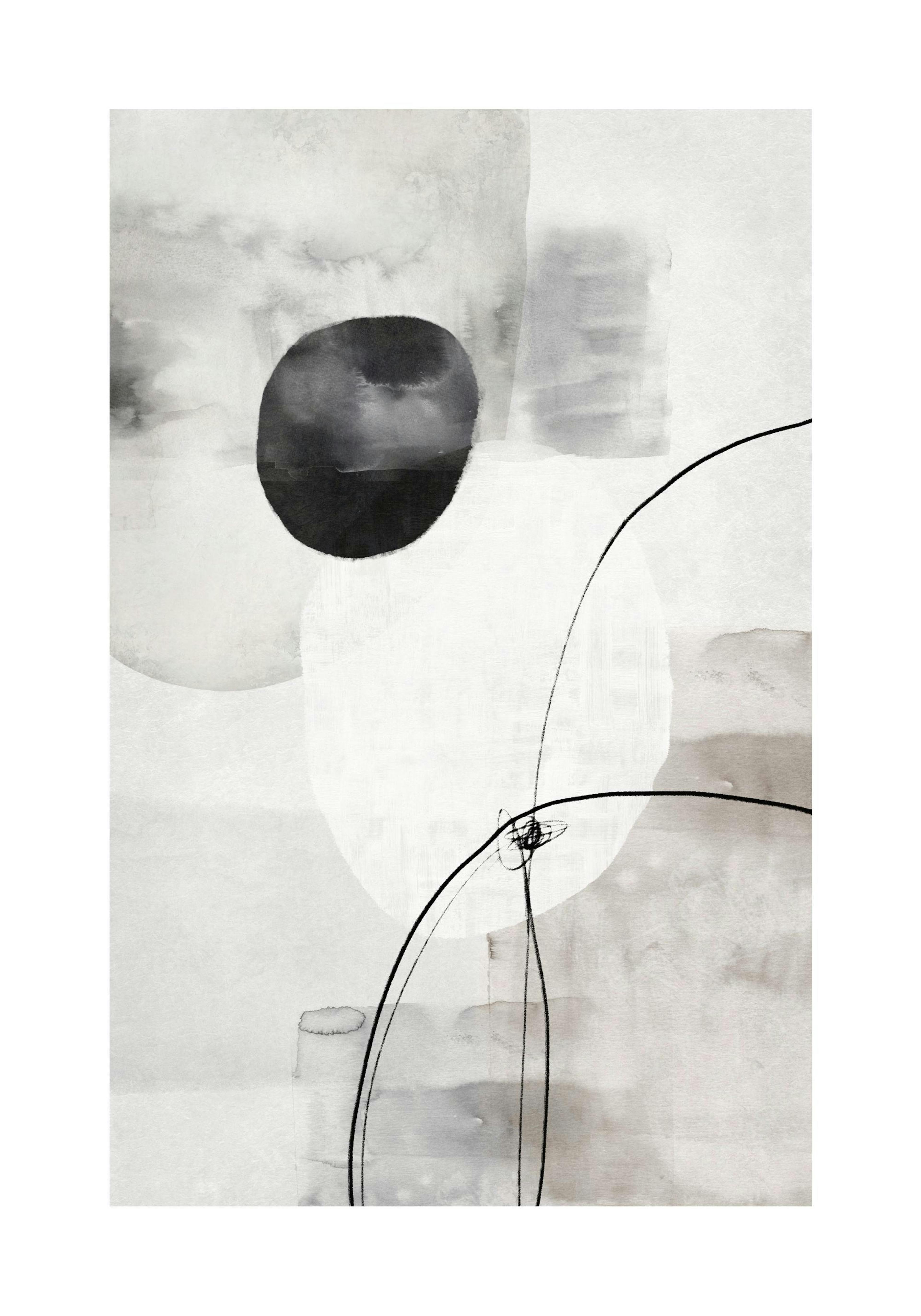 Painted Monochrome Shapes No2