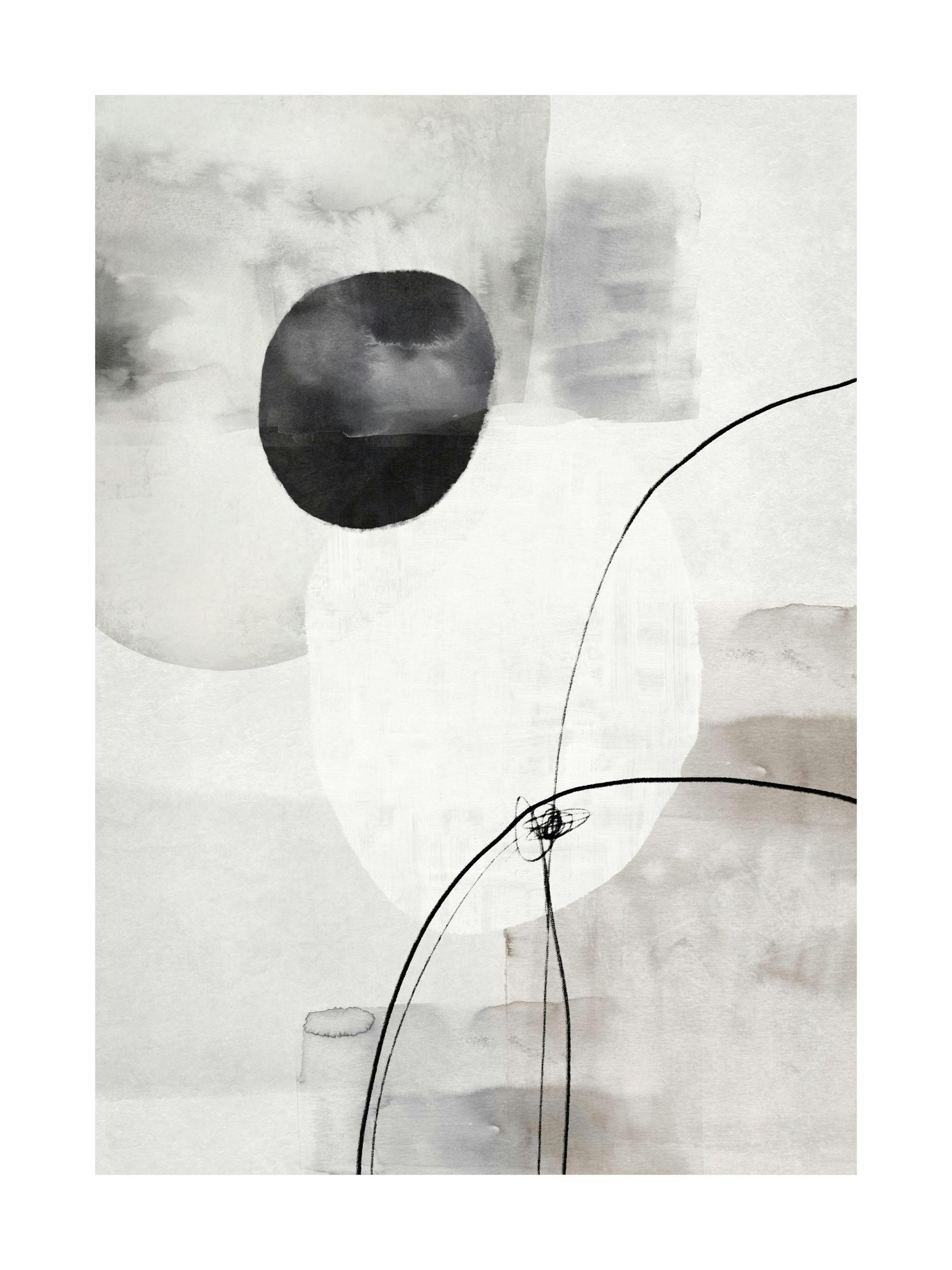 Painted Monochrome Shapes No2 0