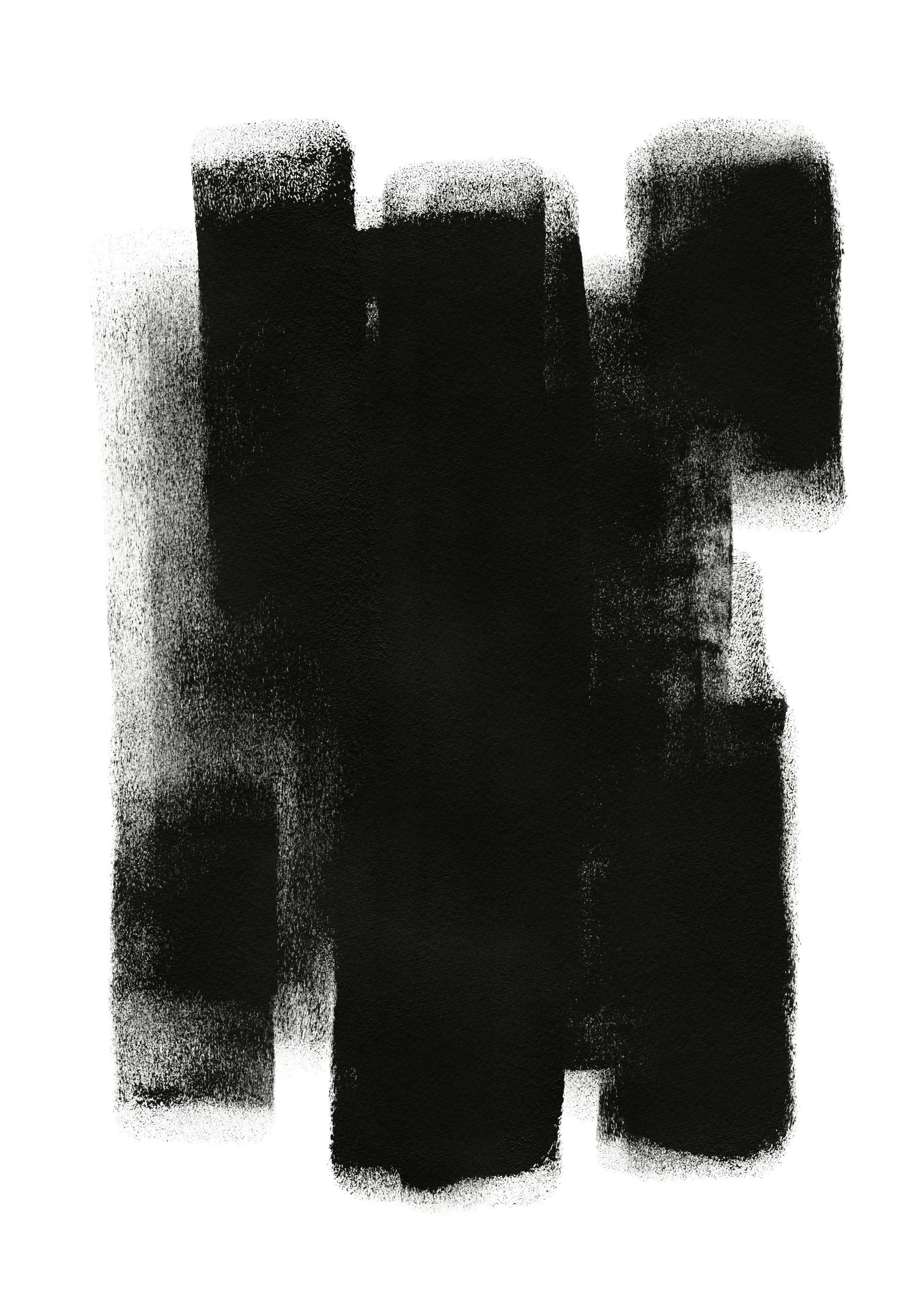 Paint it Black No1 Print