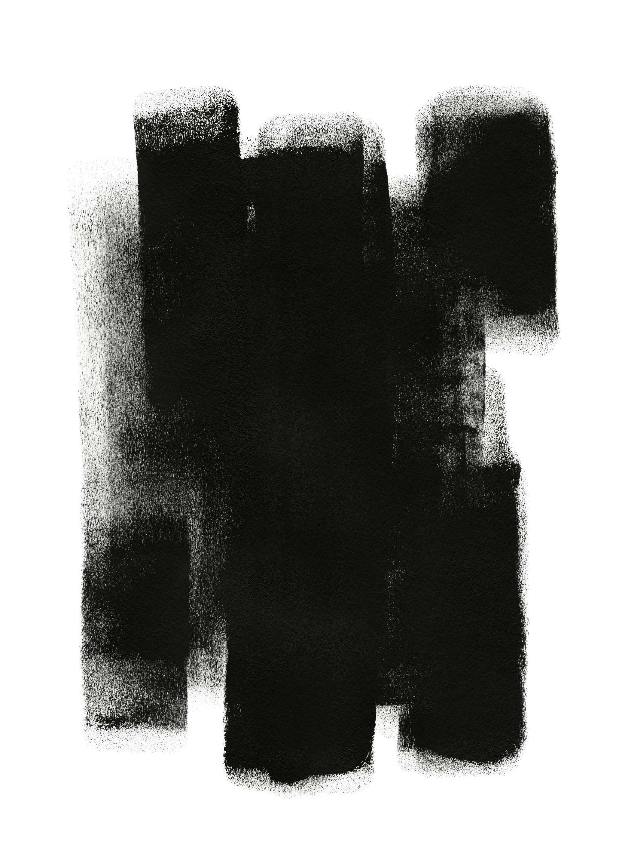 Paint it Black No1 Plakat (50x70 cm)- Sztuka abstrakcyjna