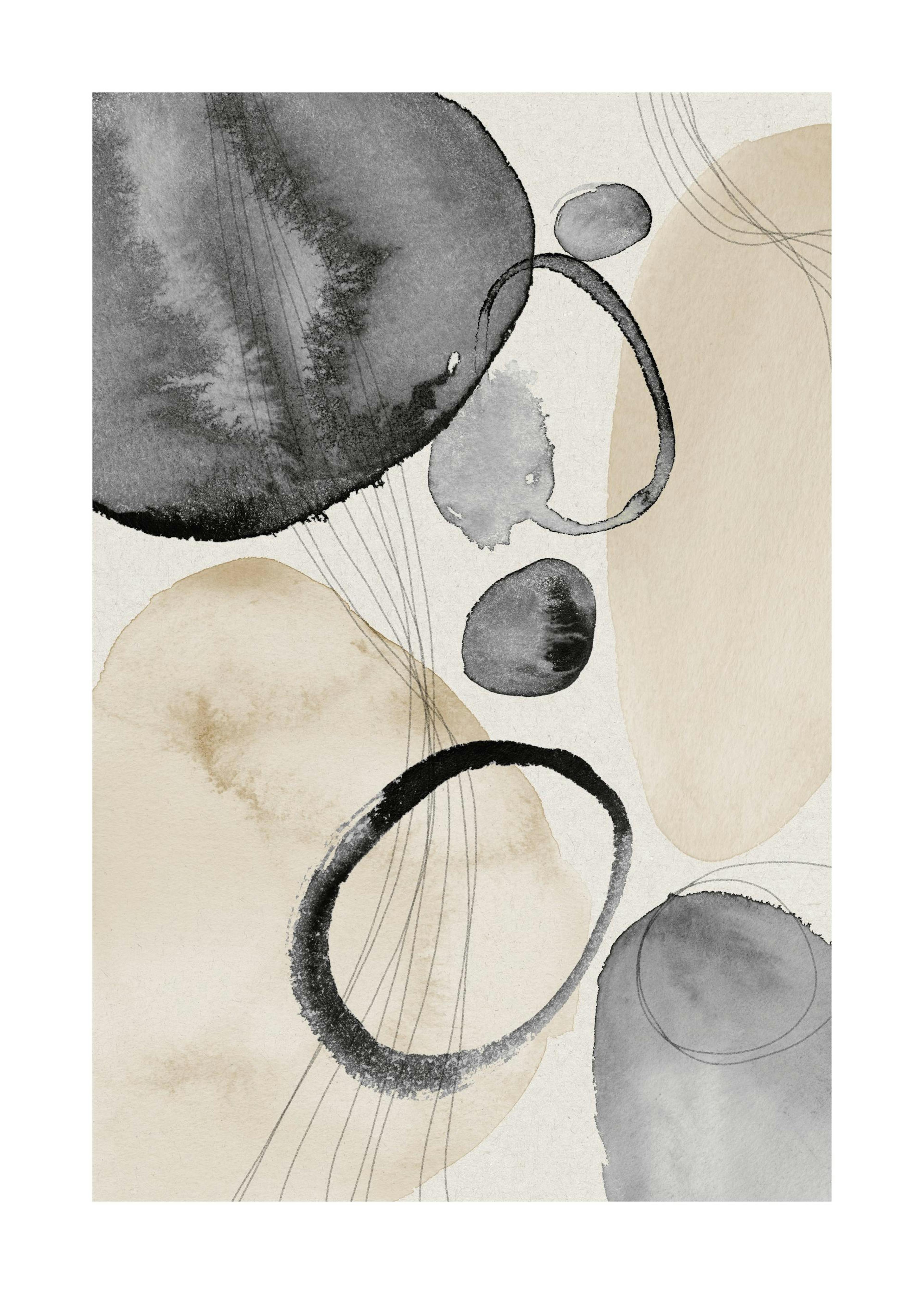 Watercolor Circles No1 Juliste 0