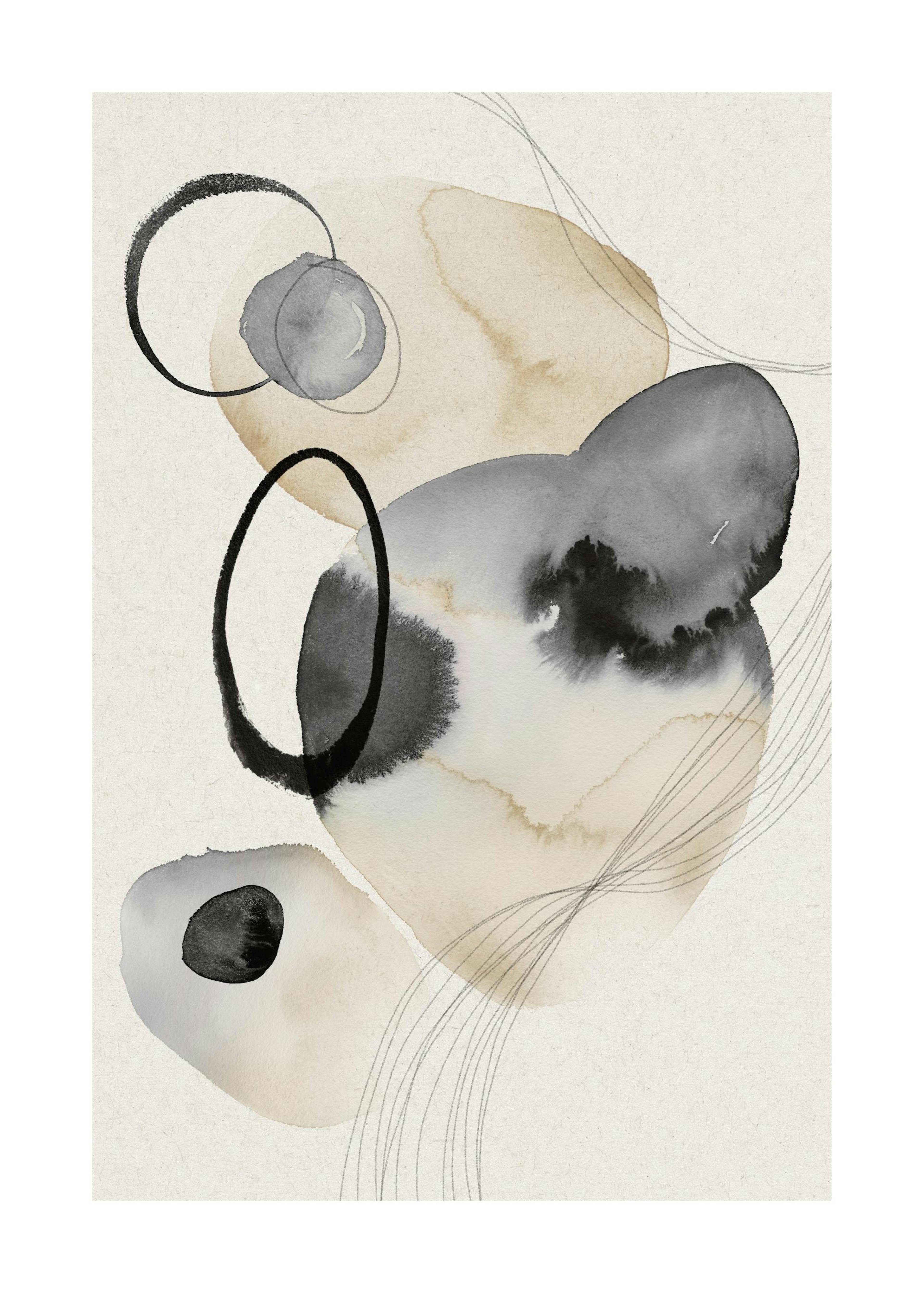 Watercolor Circles No2 Print 0