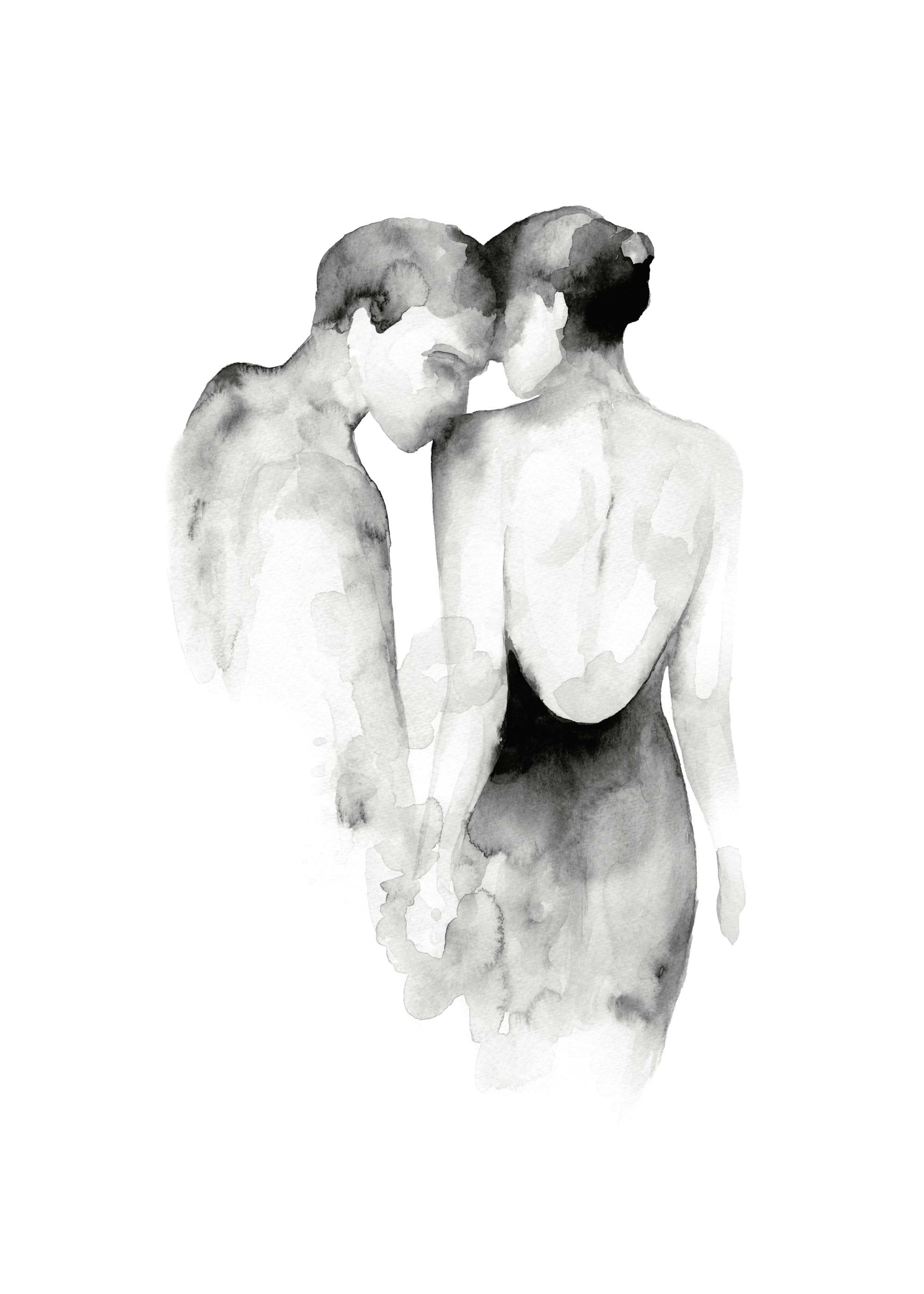 Watercolor Couple Print 0