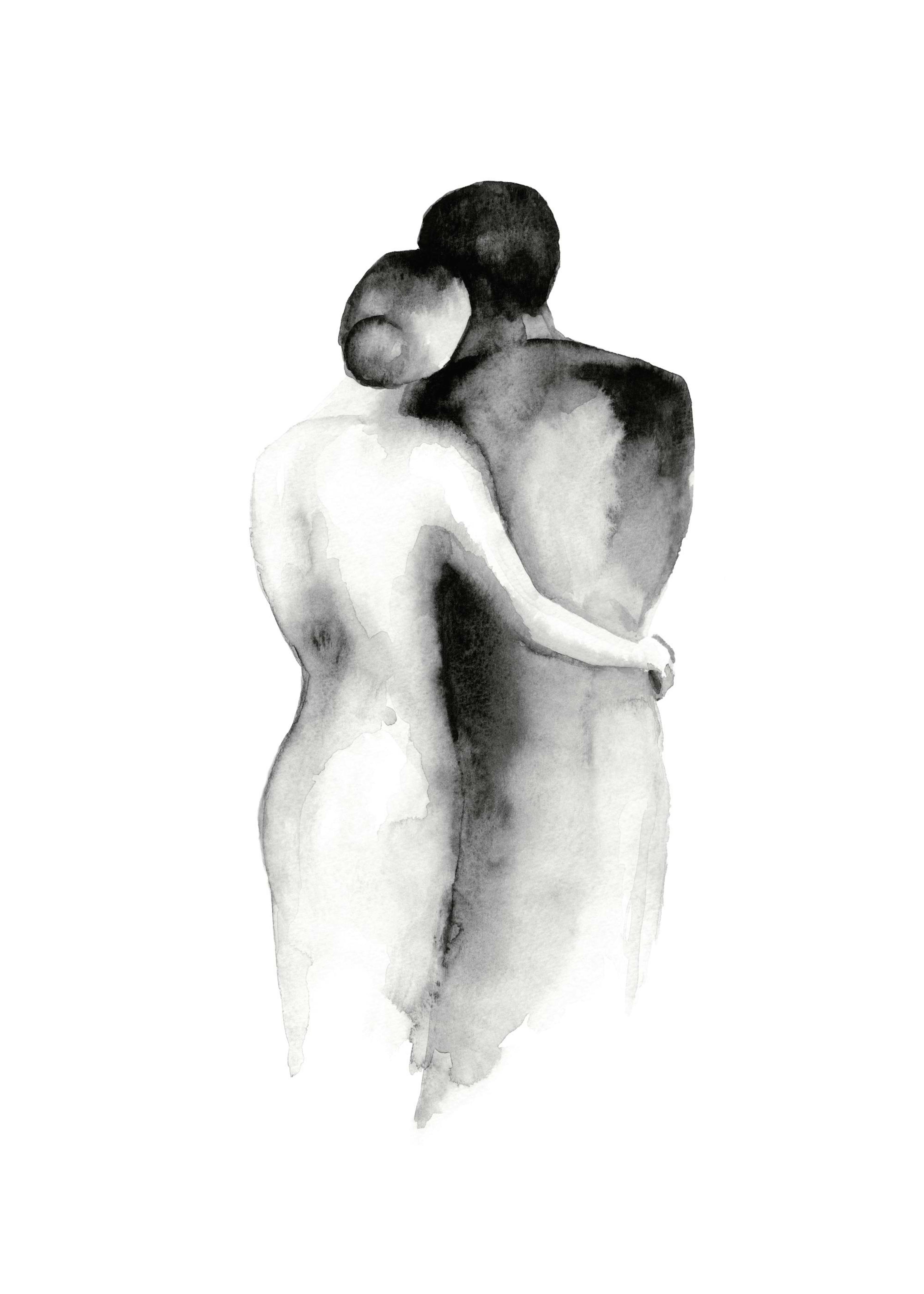 Watercolor Embrace Poster 0