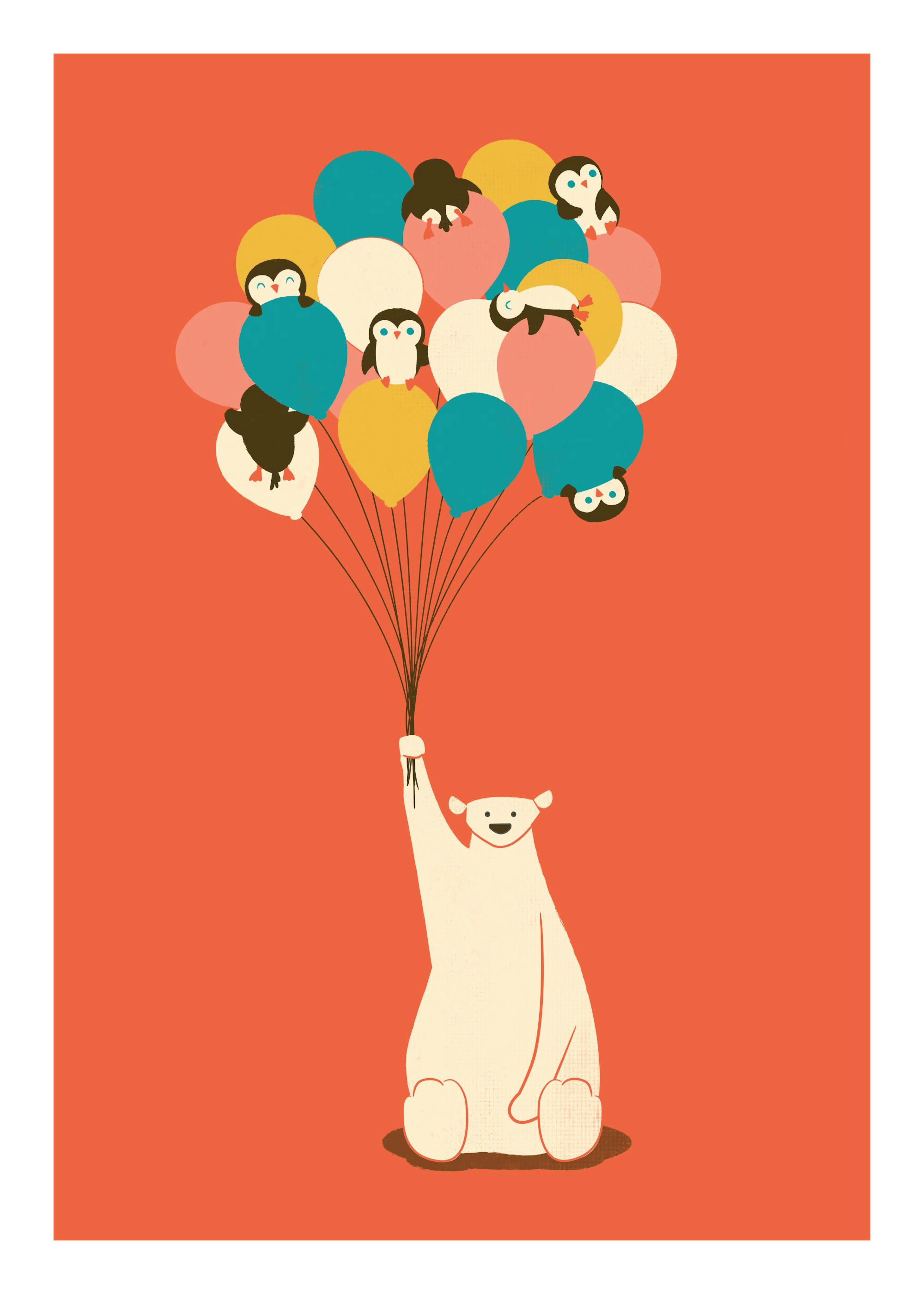 Penguin Bouquet Print 0