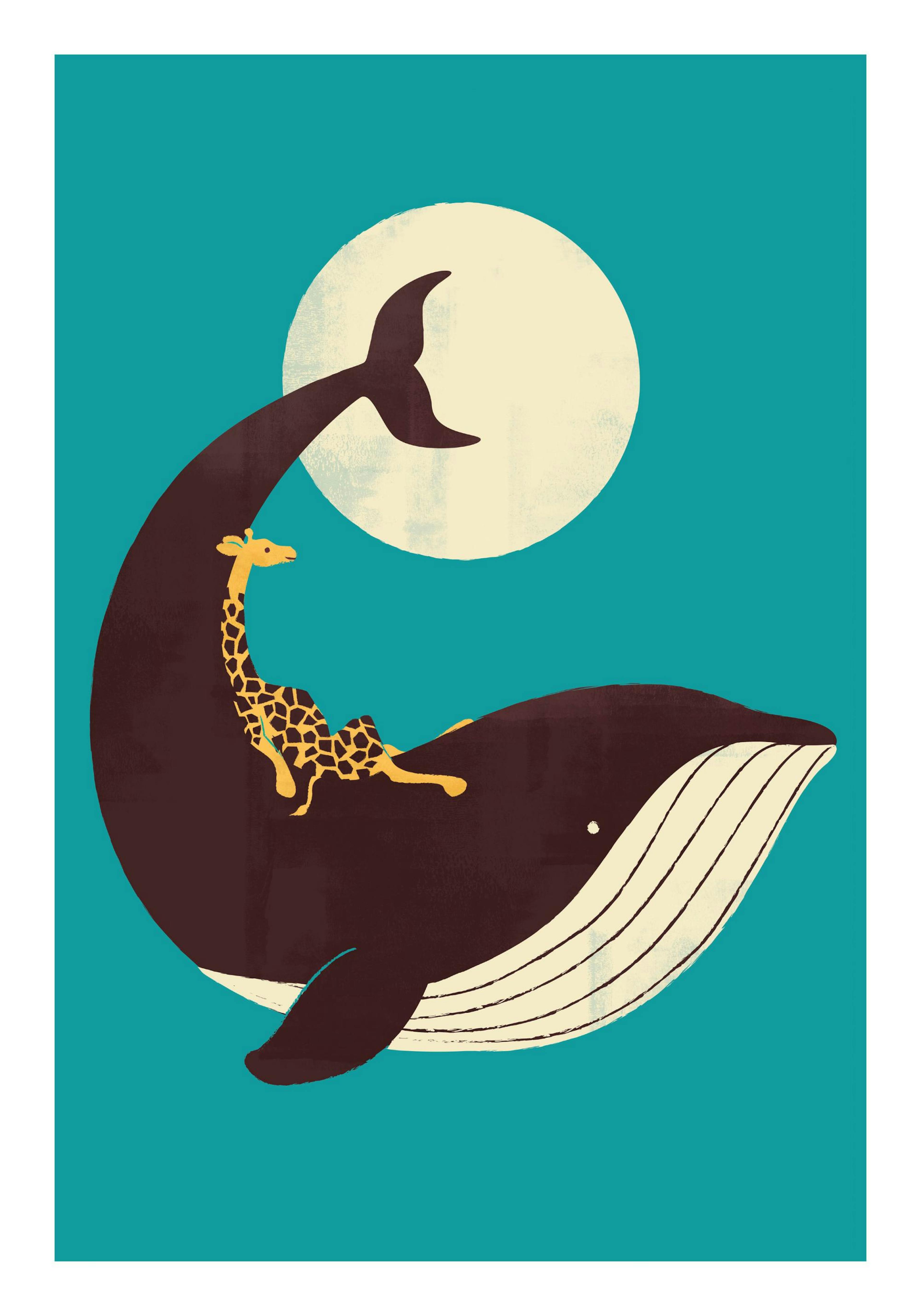 The Giraffe and the Whale Print